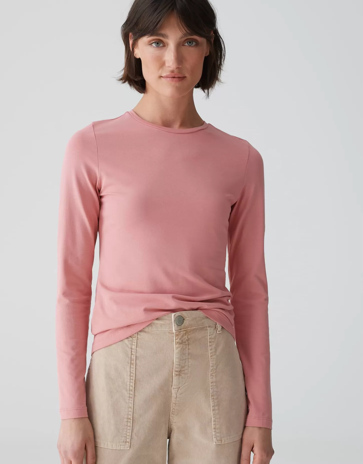 DAMES OPUS Basic Shirt Smilla Roze Online Bestellen