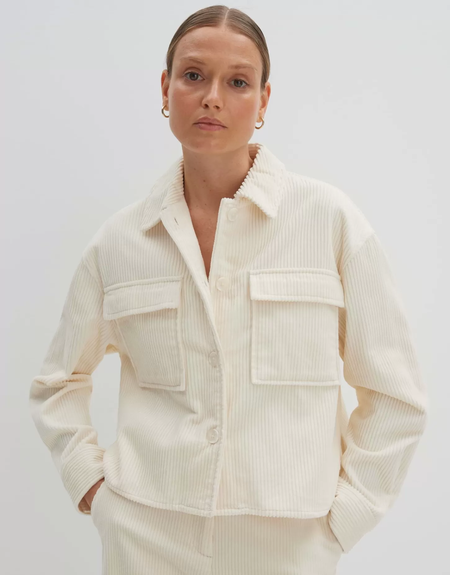 DAMES OPUS Corduroy Bloes Zohanna Wit Online Bestellen