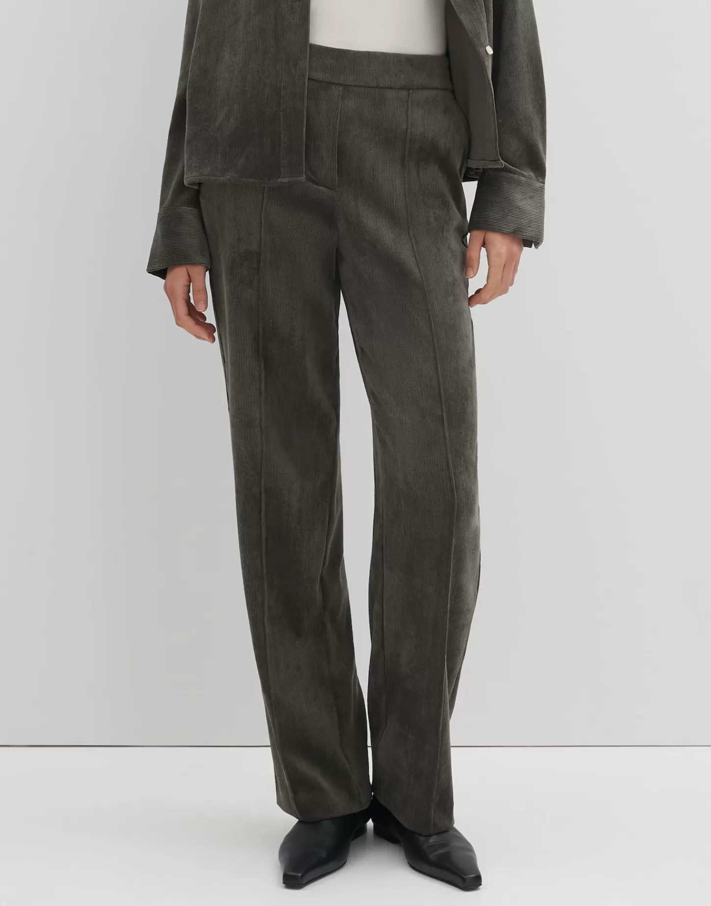 DAMES OPUS Corduroy Broek Cenya Corduroy Groen Online Bestellen