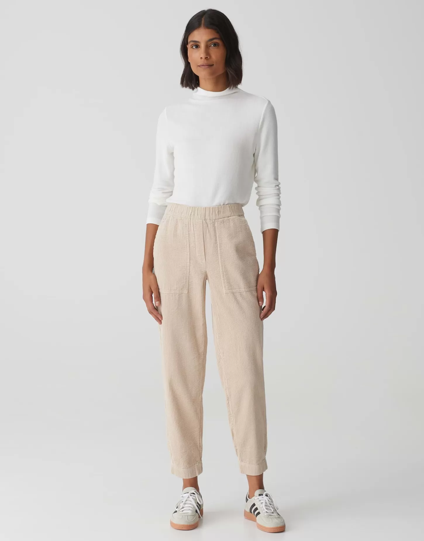 DAMES OPUS Corduroy Broek Myha Corduroy Beige Online Bestellen