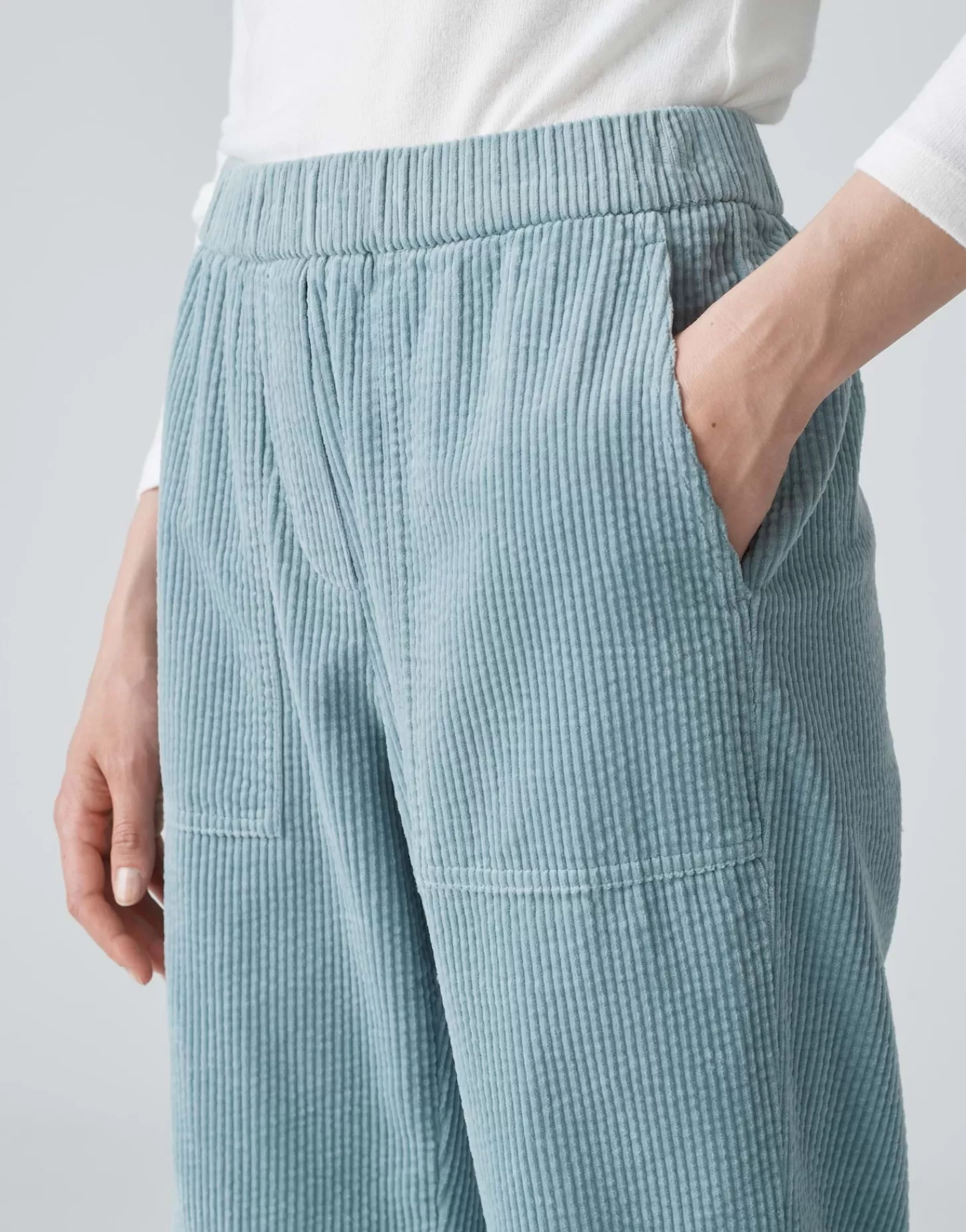 DAMES OPUS Corduroy Broek Myha Corduroy Blauw Online Bestellen