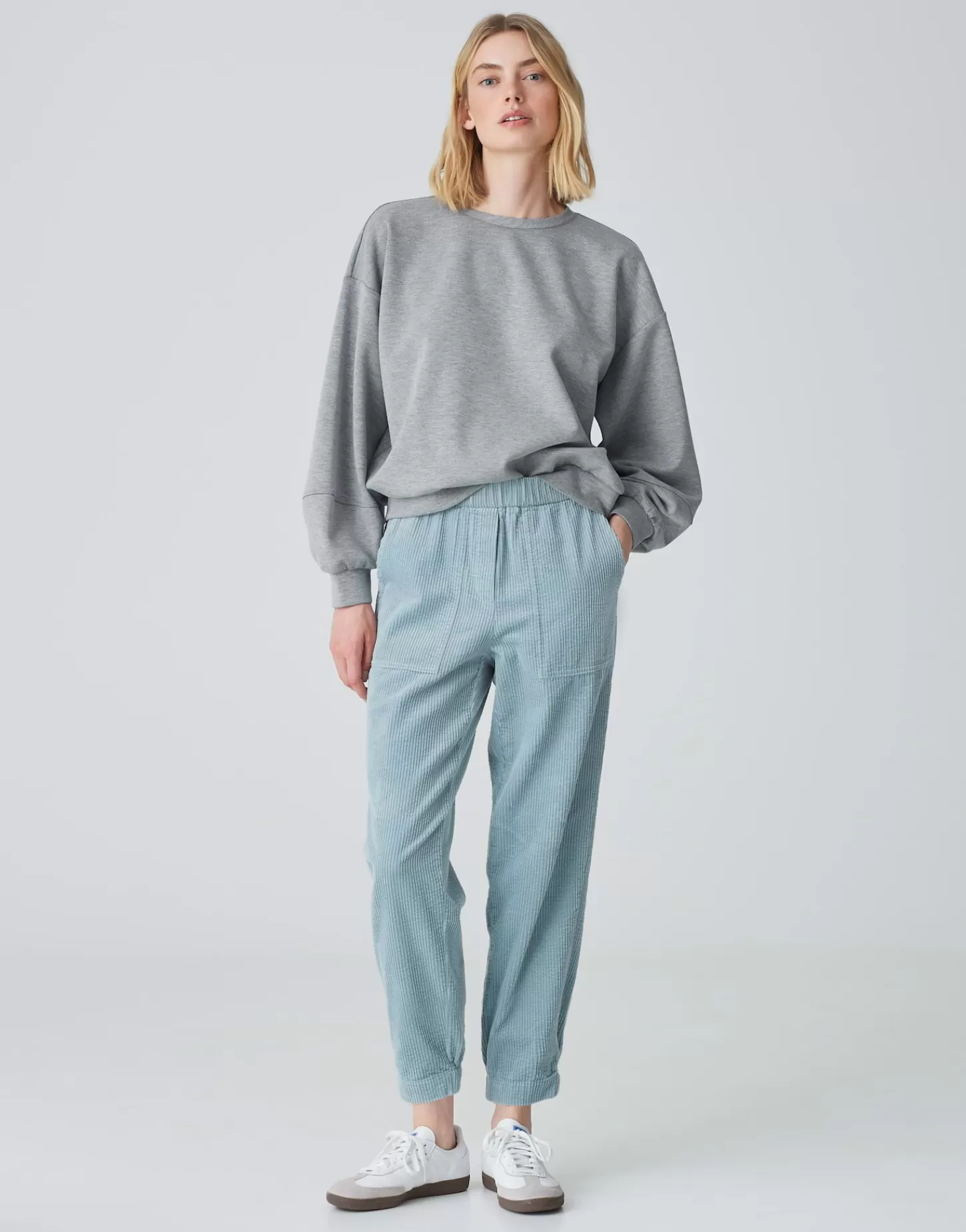 DAMES OPUS Corduroy Broek Myha Corduroy Blauw Online Bestellen