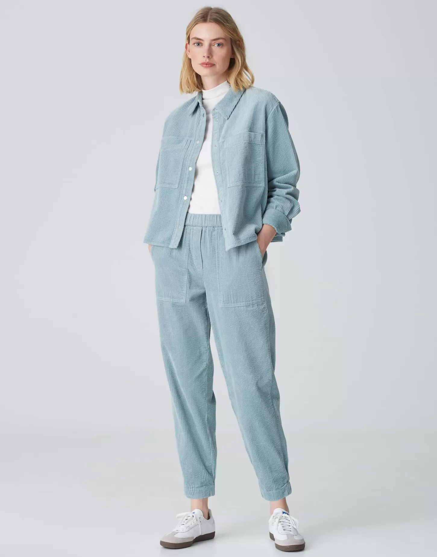 DAMES OPUS Corduroy Broek Myha Corduroy Blauw Online Bestellen