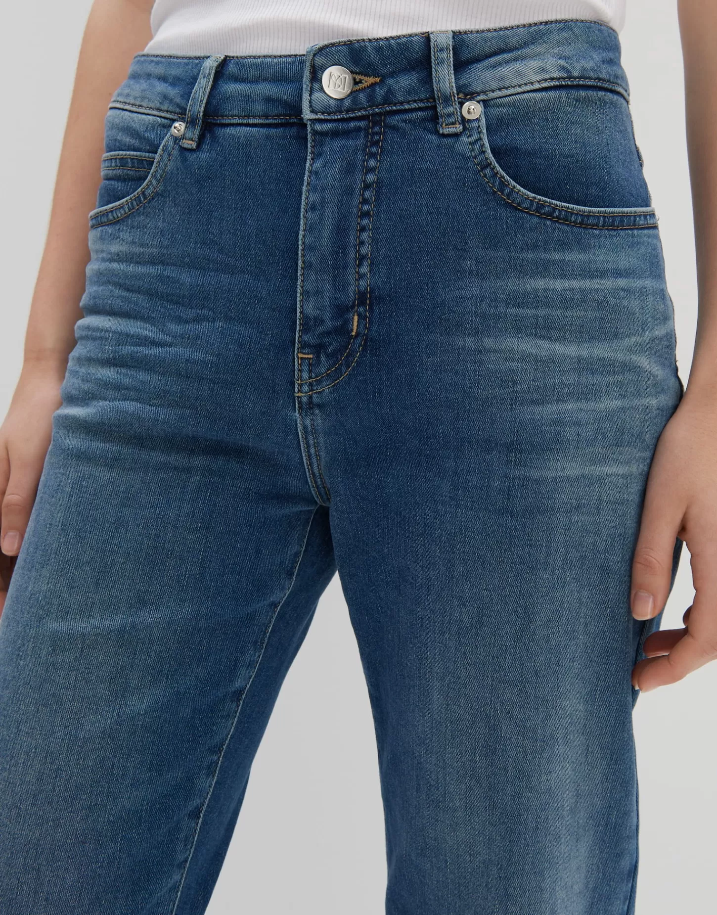 DAMES OPUS Cropped Relaxed Jeans Corah Blauw Online Bestellen