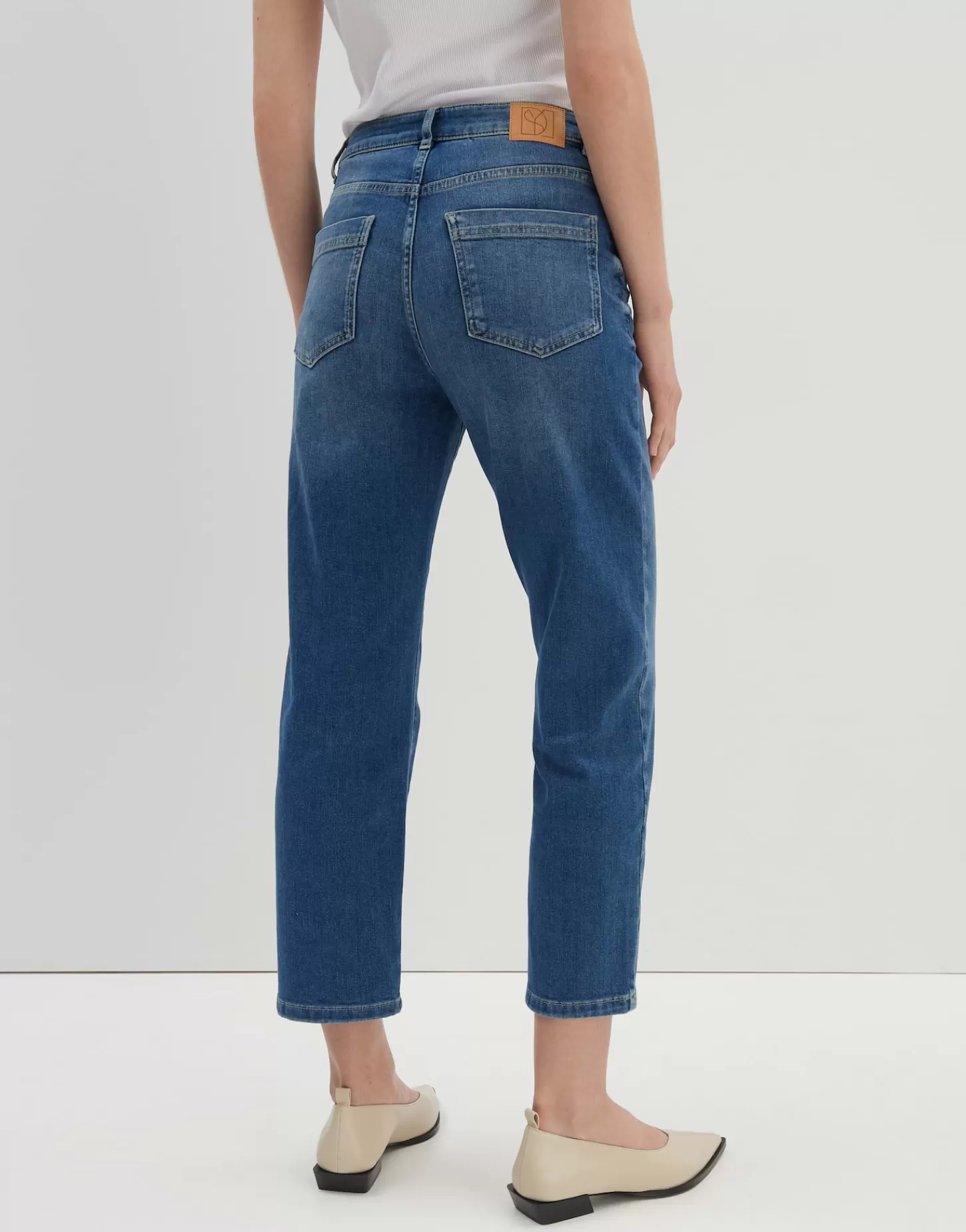 DAMES OPUS Cropped Relaxed Jeans Corah Blauw Online Bestellen