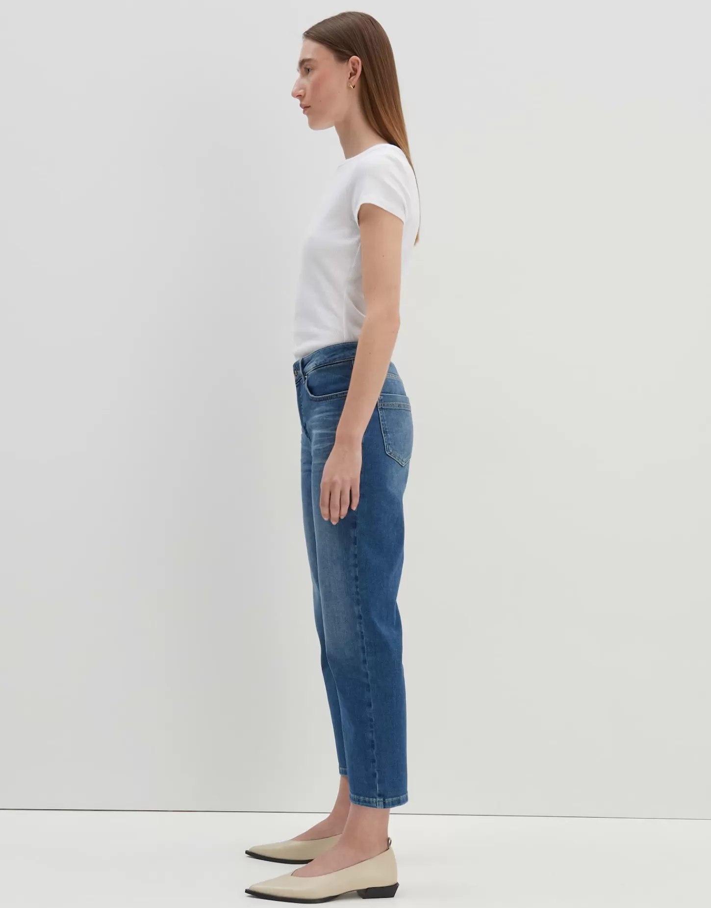 DAMES OPUS Cropped Relaxed Jeans Corah Blauw Online Bestellen