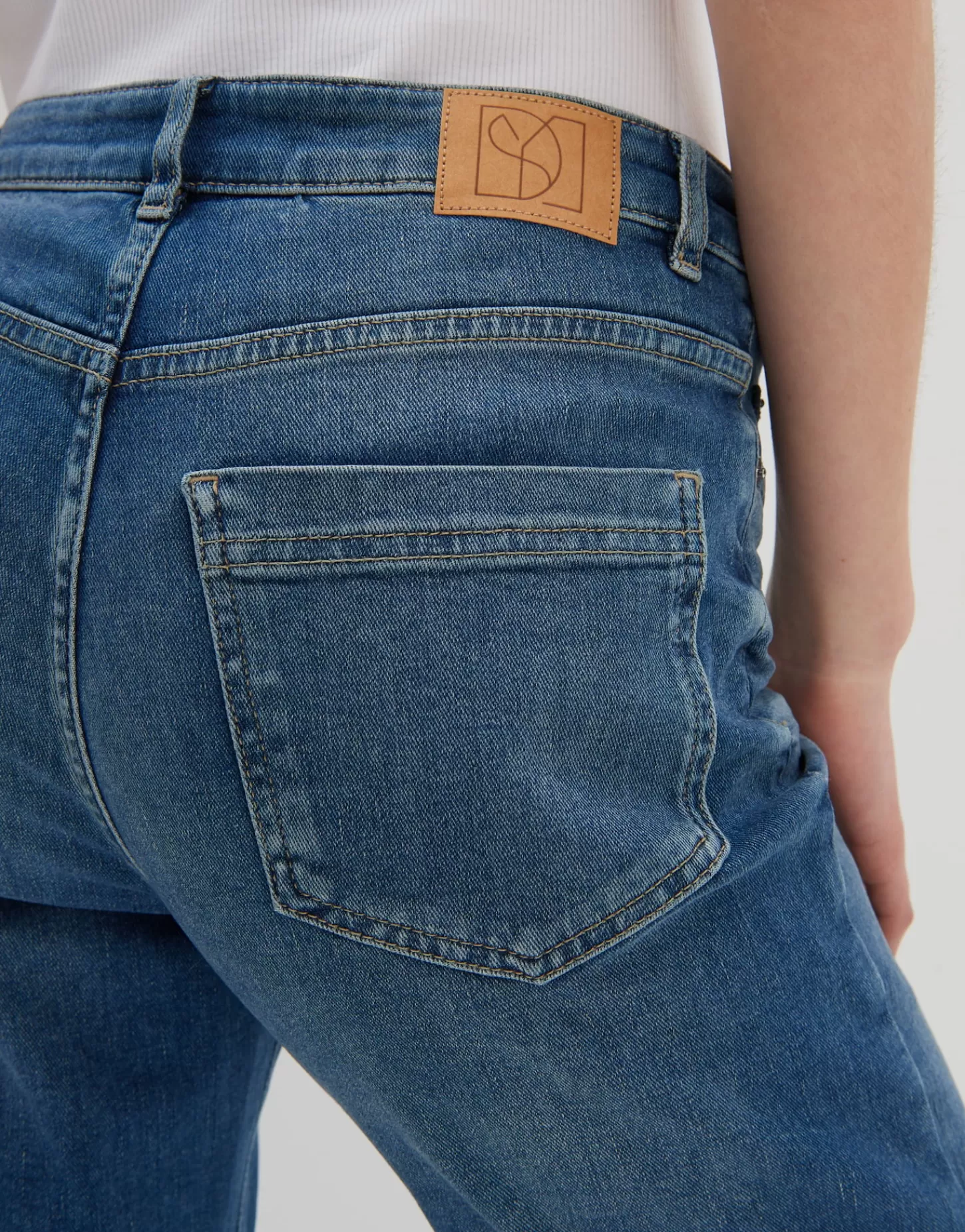 DAMES OPUS Cropped Relaxed Jeans Corah Blauw Online Bestellen