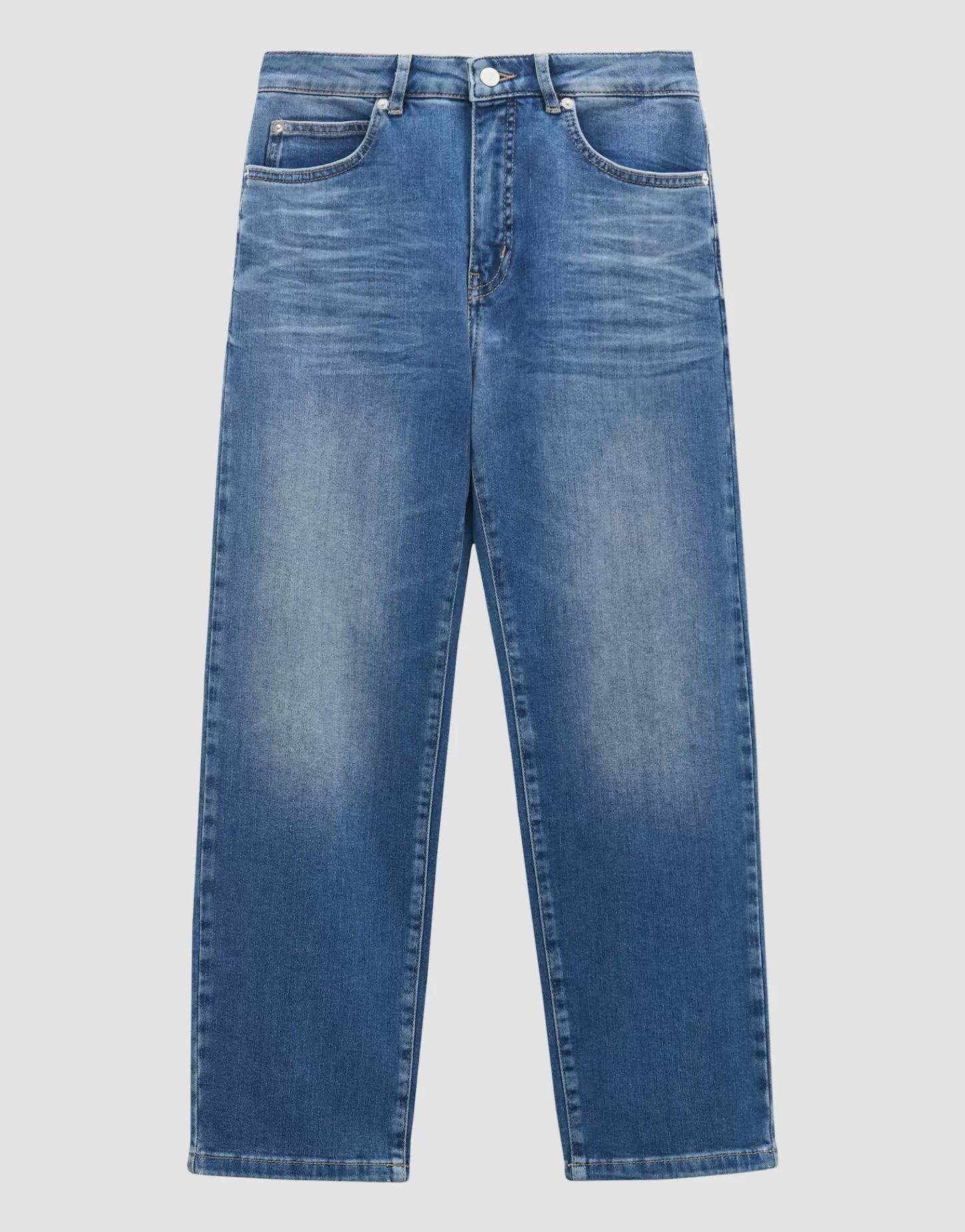 DAMES OPUS Cropped Relaxed Jeans Corah Blauw Online Bestellen