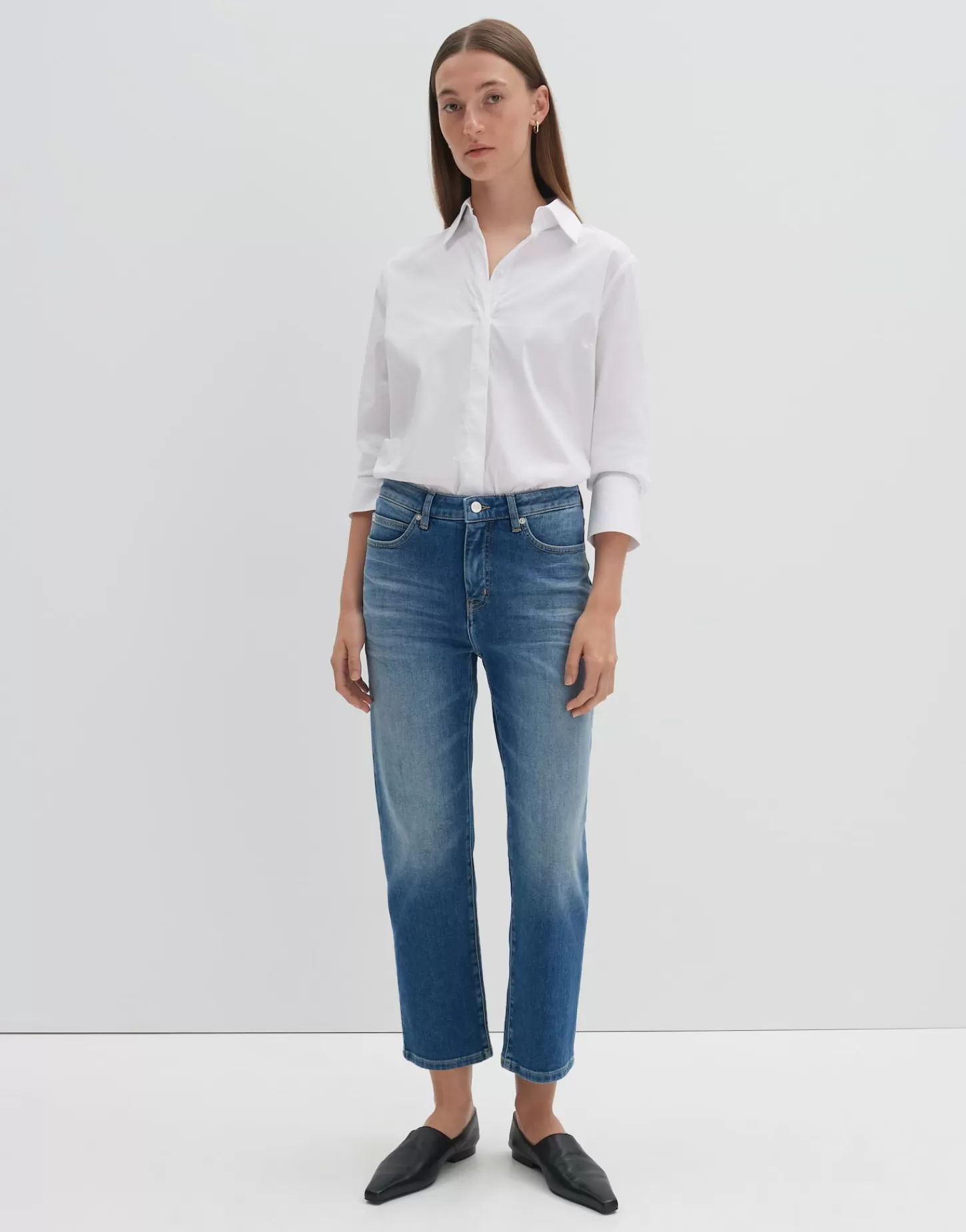 DAMES OPUS Cropped Relaxed Jeans Corah Iconic Blauw Online Bestellen