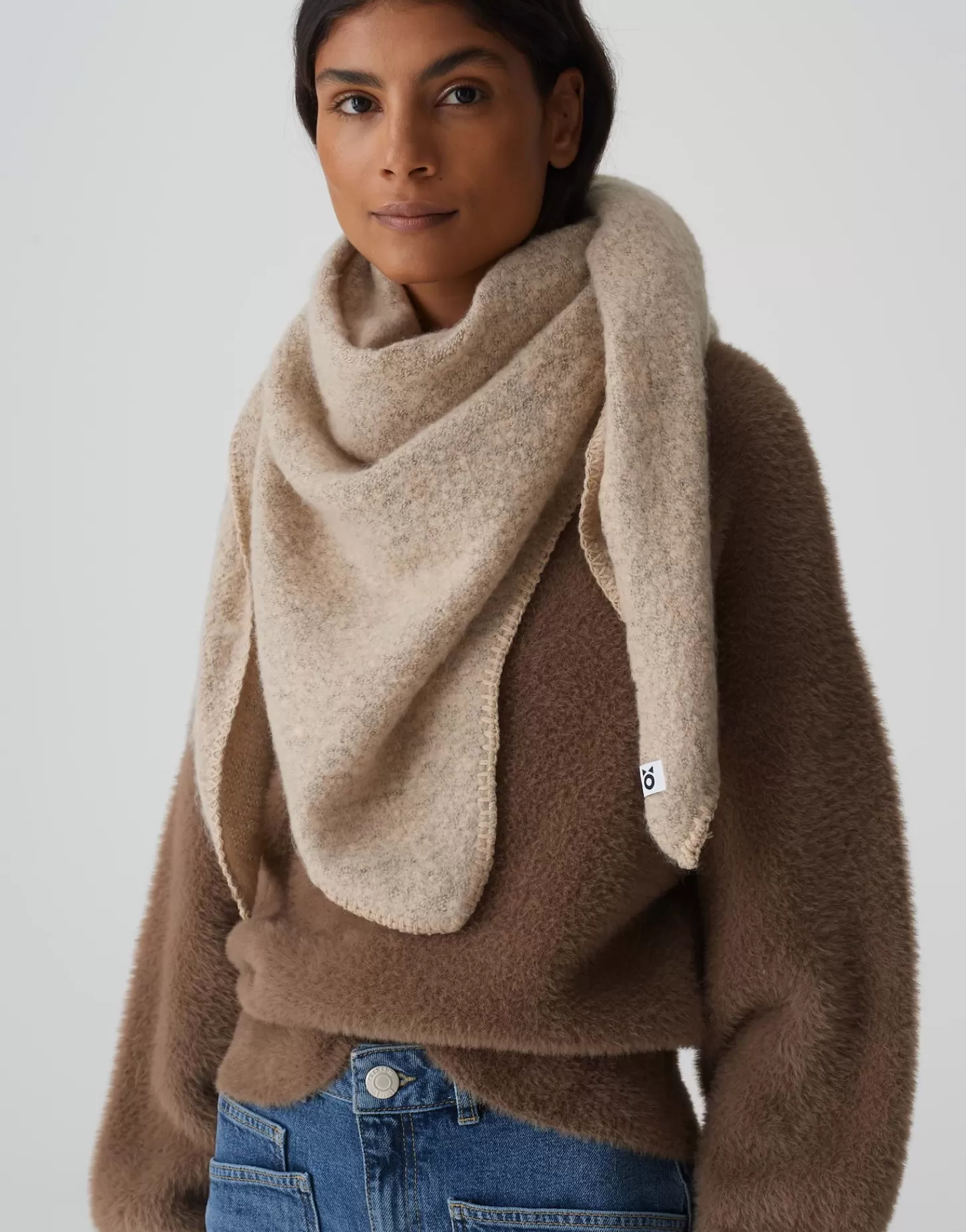 DAMES OPUS Doek Amadsi Scarf Beige Online Bestellen