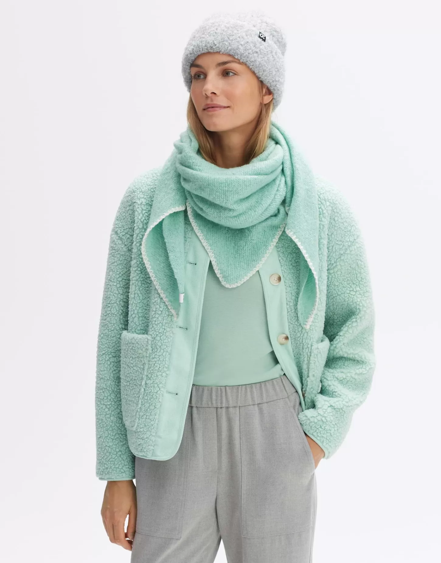 DAMES OPUS Doek Amadsi Scarf Groen Online Bestellen
