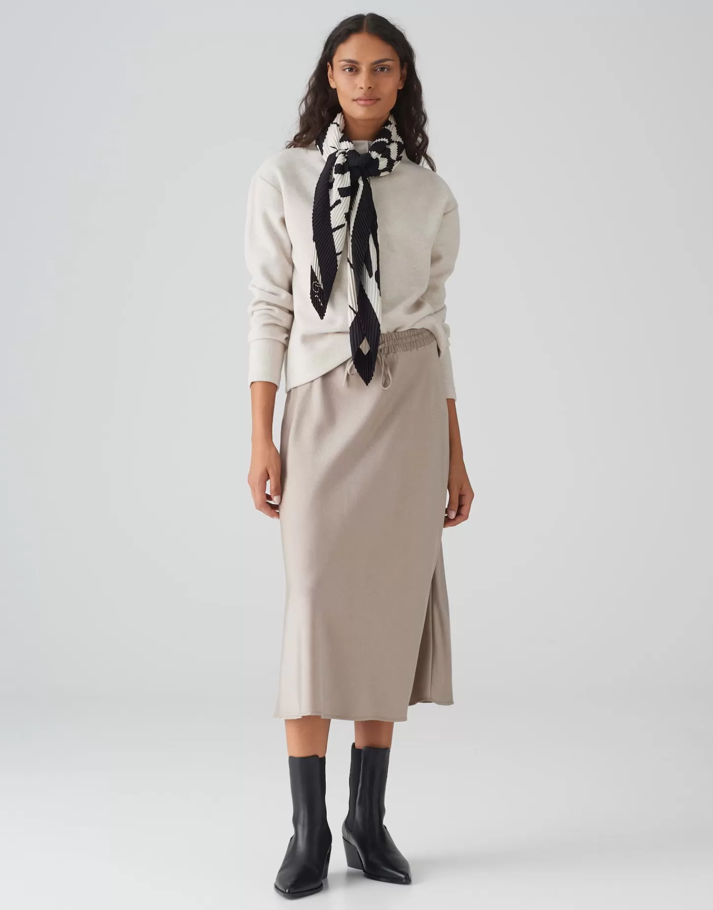 DAMES OPUS Doek Awirla Scarf Beige Online Bestellen