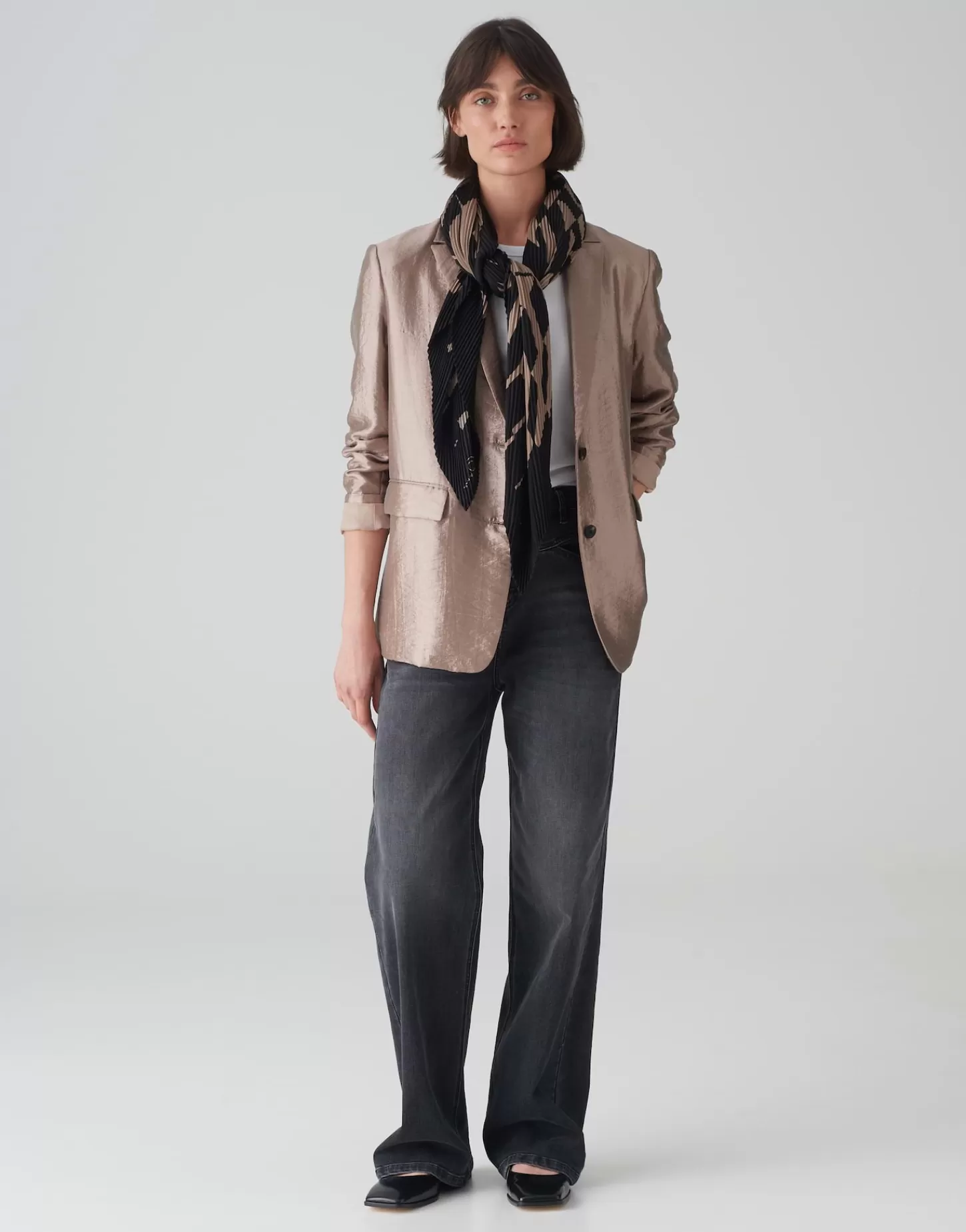 DAMES OPUS Doek Awirla Scarf Zwart Online Bestellen