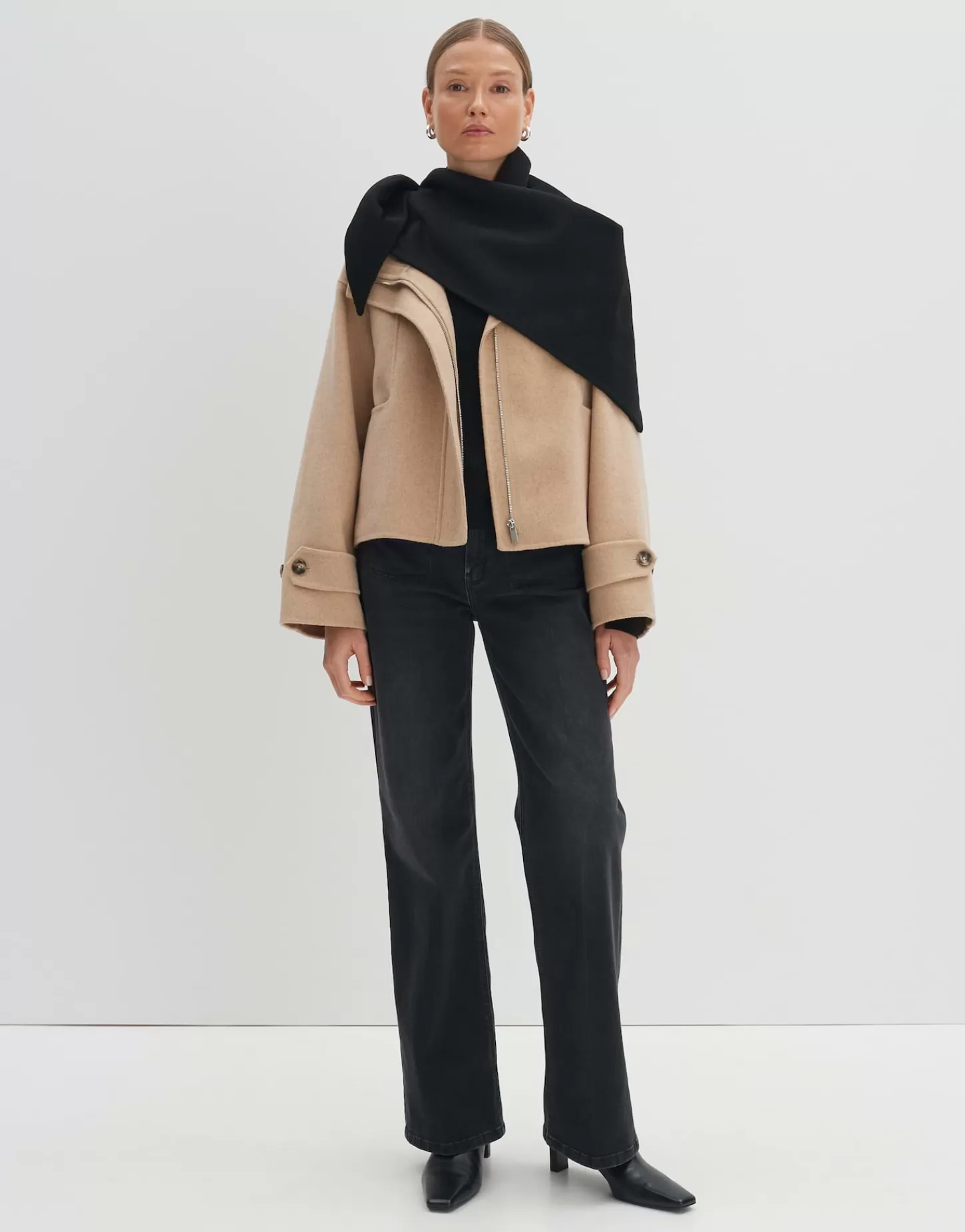 DAMES OPUS Doek Blunda Scarf Zwart Online Bestellen