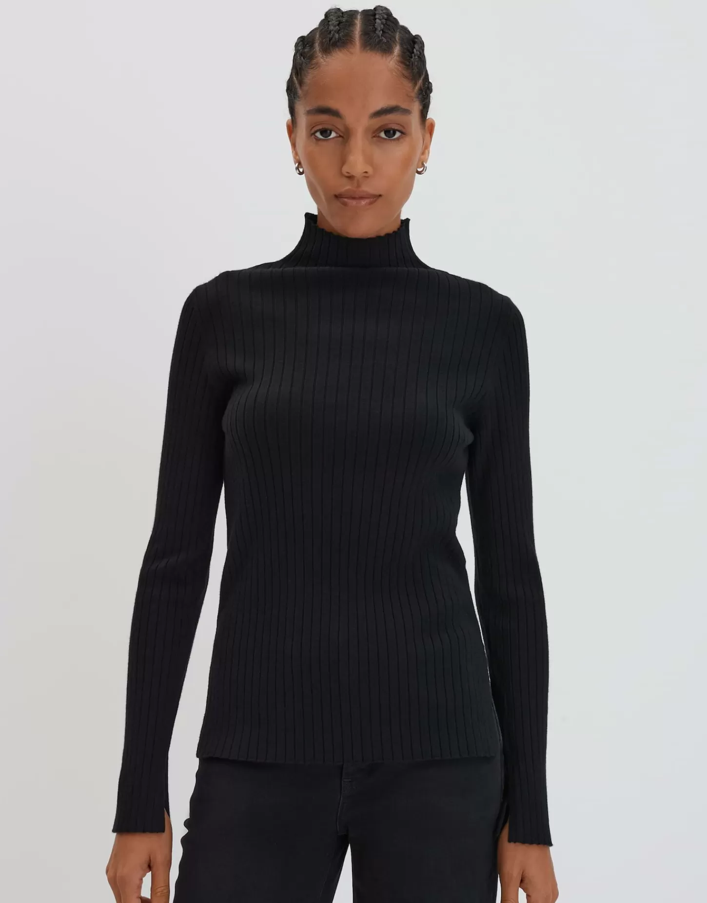 DAMES OPUS Fijngebreide Trui Tippi Soft Zwart Online Bestellen