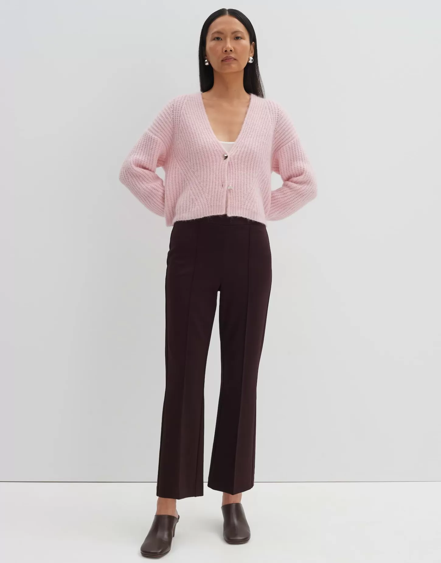 DAMES OPUS Flared Pants Curinna Detail Rood Online Bestellen
