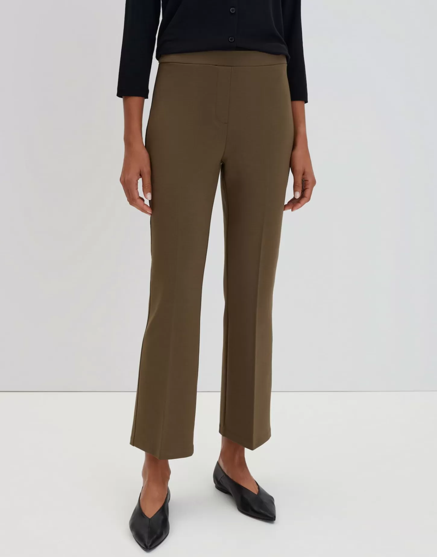 DAMES OPUS Flared Pants Curinna Groen Online Bestellen