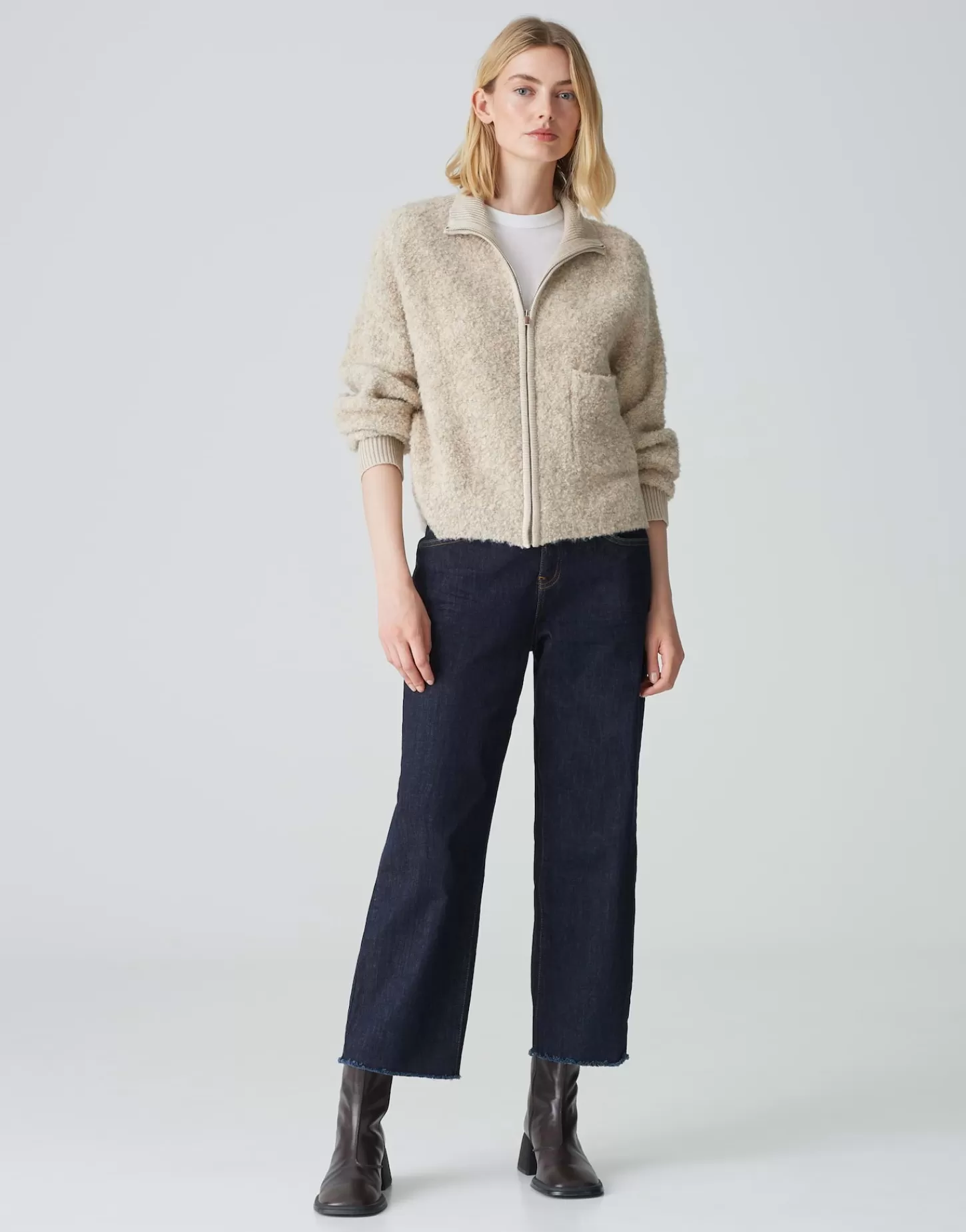 DAMES OPUS Gebreid Vest Darila Beige Online Bestellen