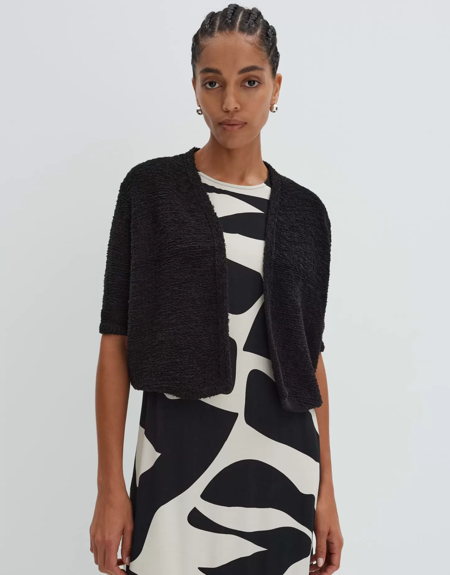 DAMES OPUS Gebreid Vest Tibelia Zwart Online Bestellen