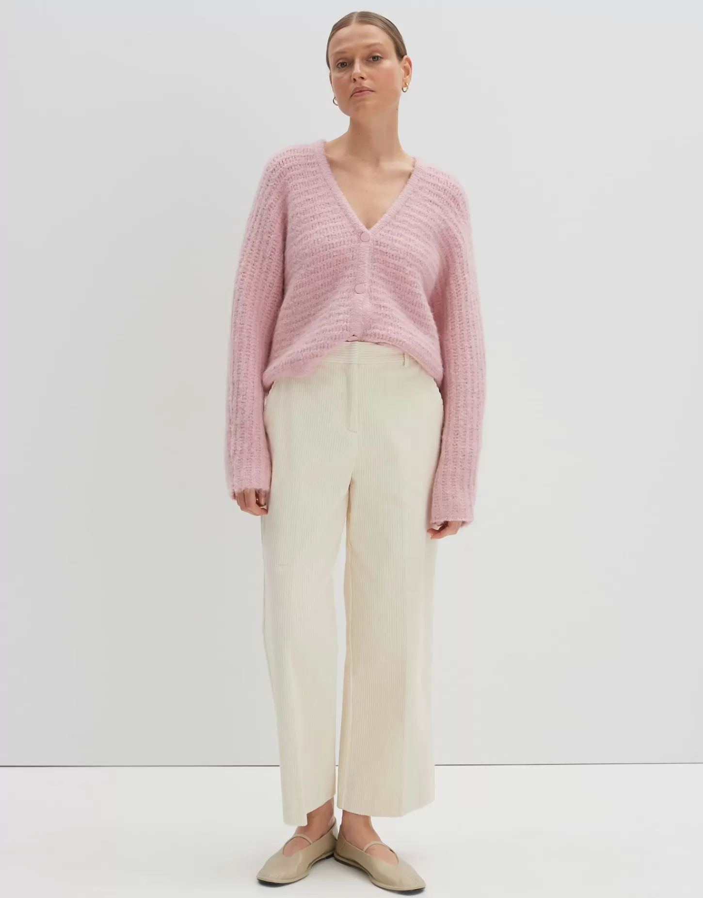 DAMES OPUS Gebreid Vest Timaria Roze Online Bestellen