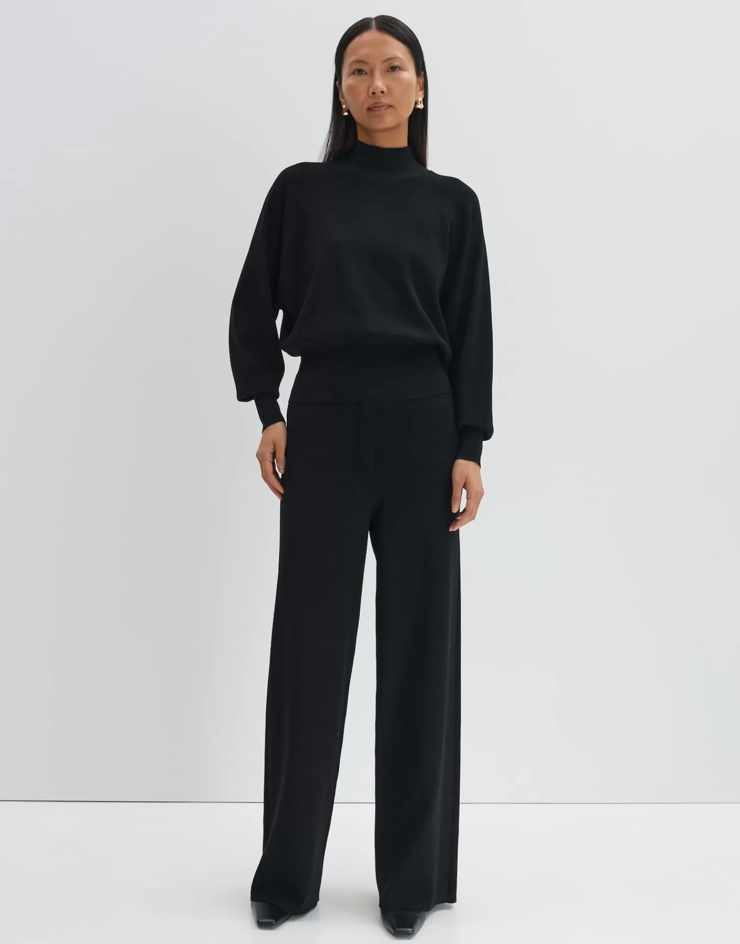 DAMES OPUS Gebreide Broek Cosyma Zwart Online Bestellen
