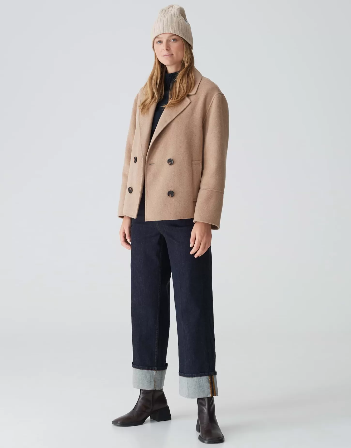 DAMES OPUS Gebreide Muts Adela Cap Beige Online Bestellen