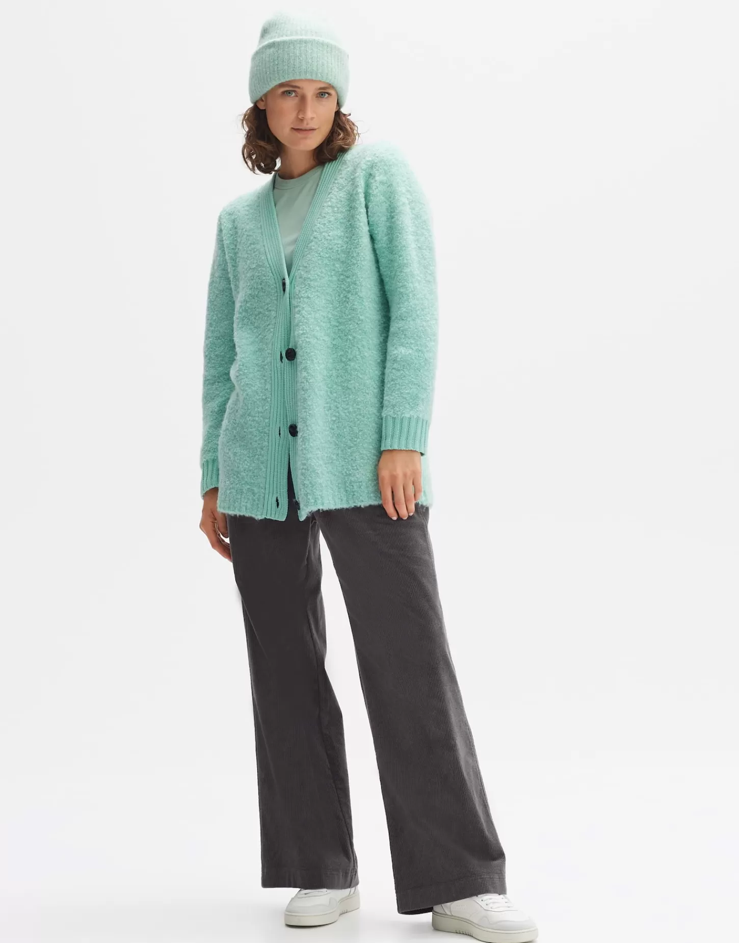 DAMES OPUS Gebreide Muts Afello Cap Groen Online Bestellen