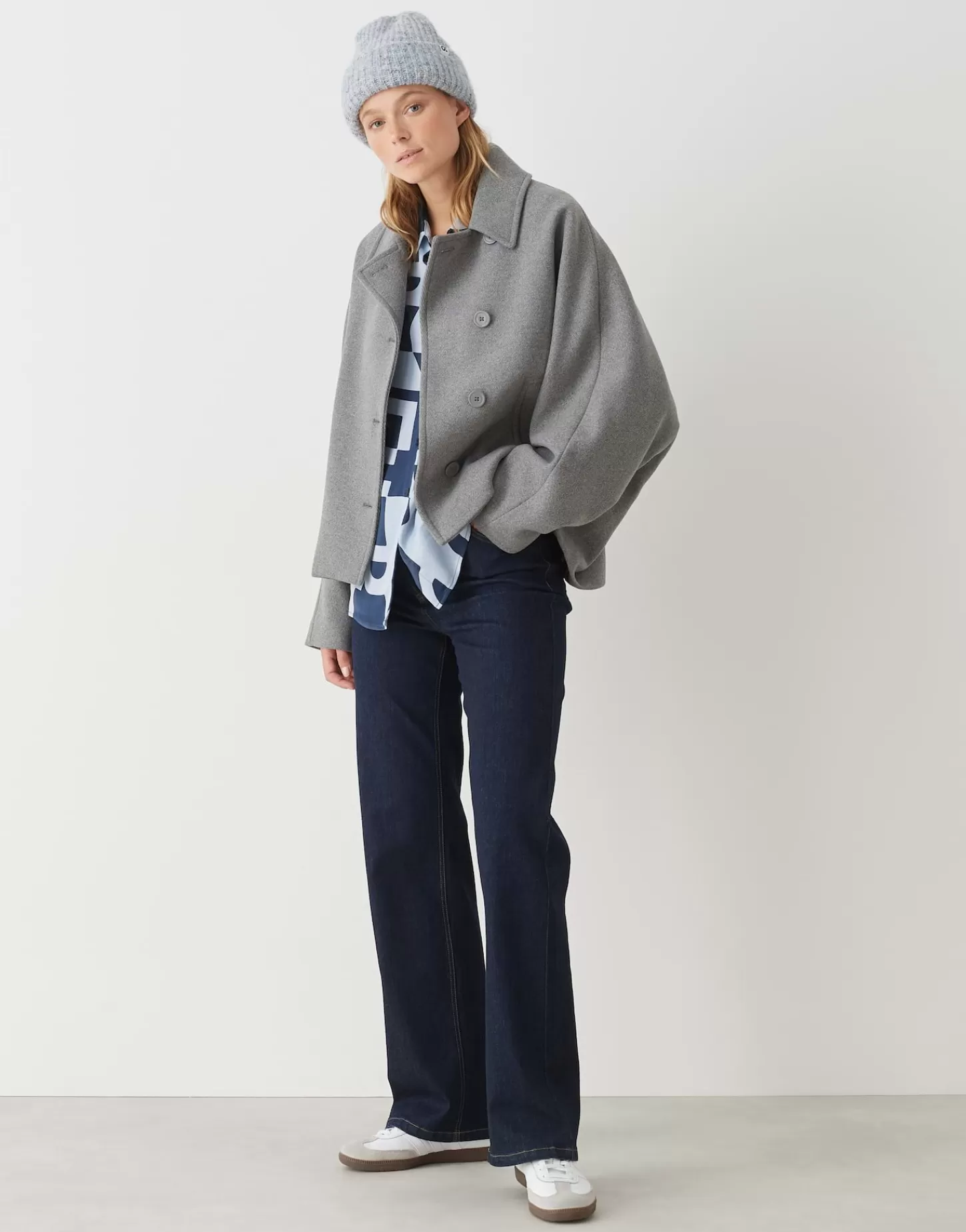 DAMES OPUS Gebreide Muts Amaddie Cap Blauw Online Bestellen