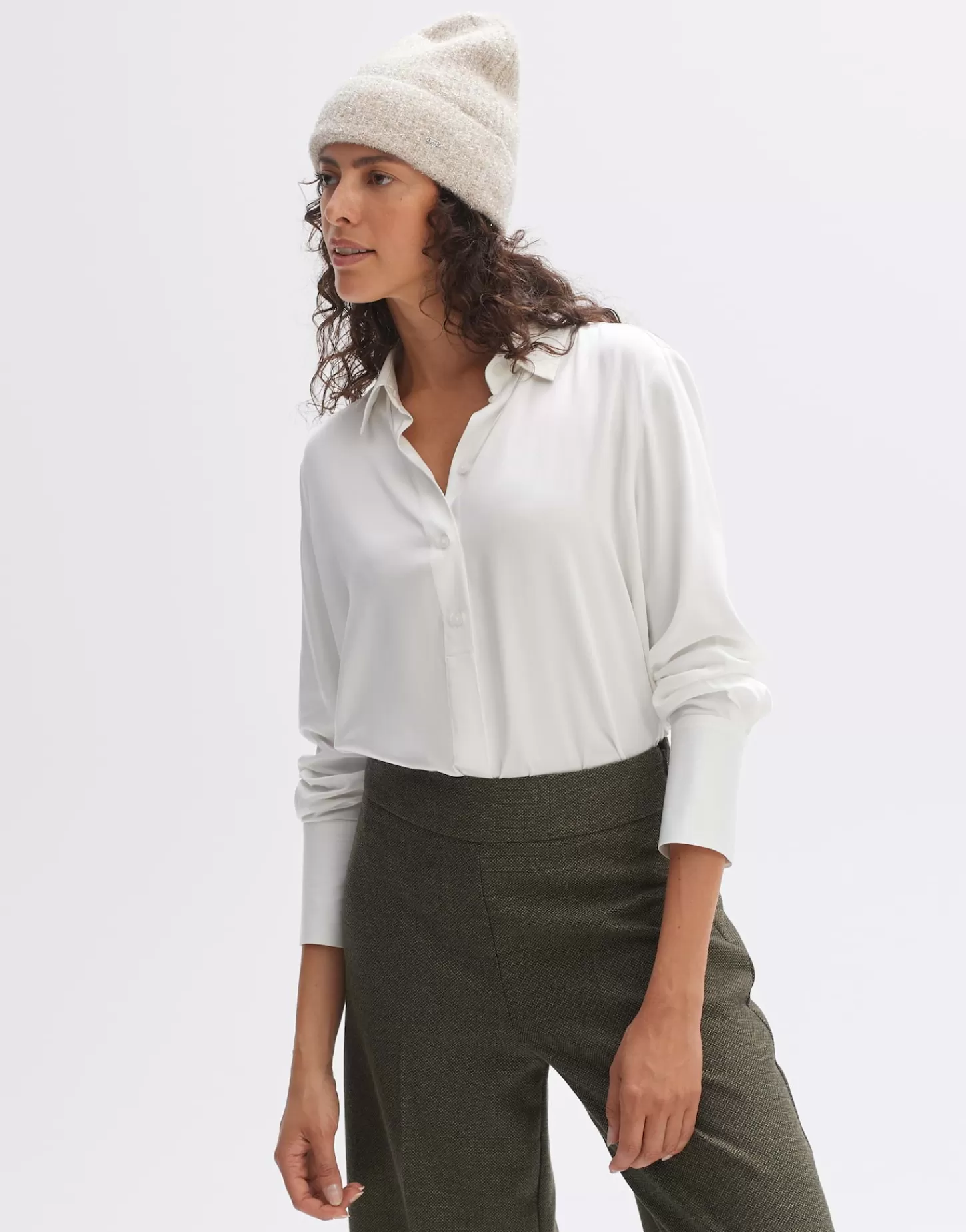 DAMES OPUS Gebreide Muts Atwista Cap Beige Online Bestellen