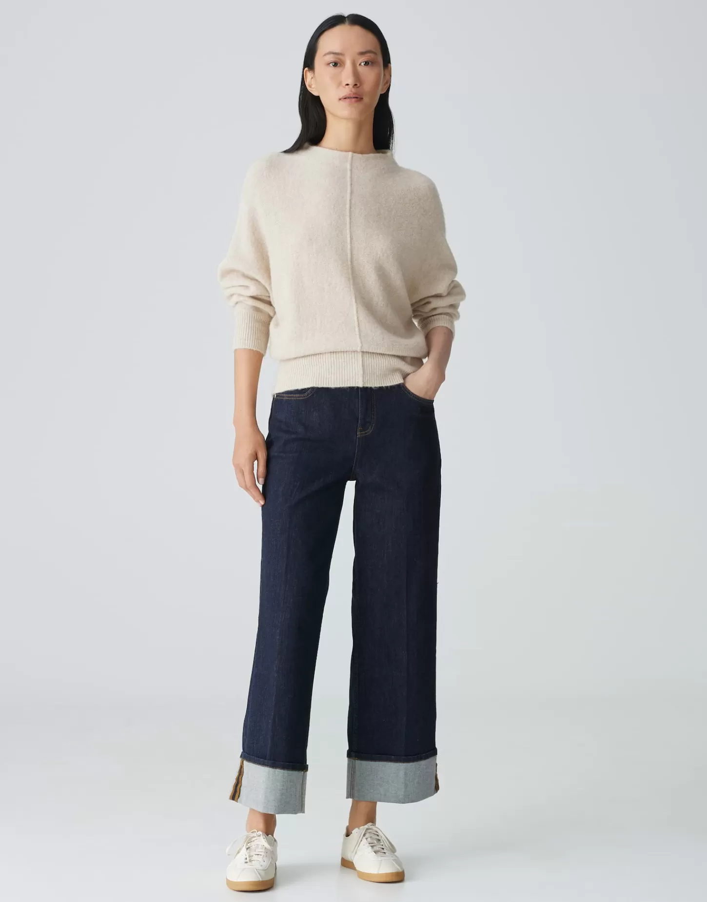 DAMES OPUS Gebreide Trui Pahuma Soft Beige Online Bestellen
