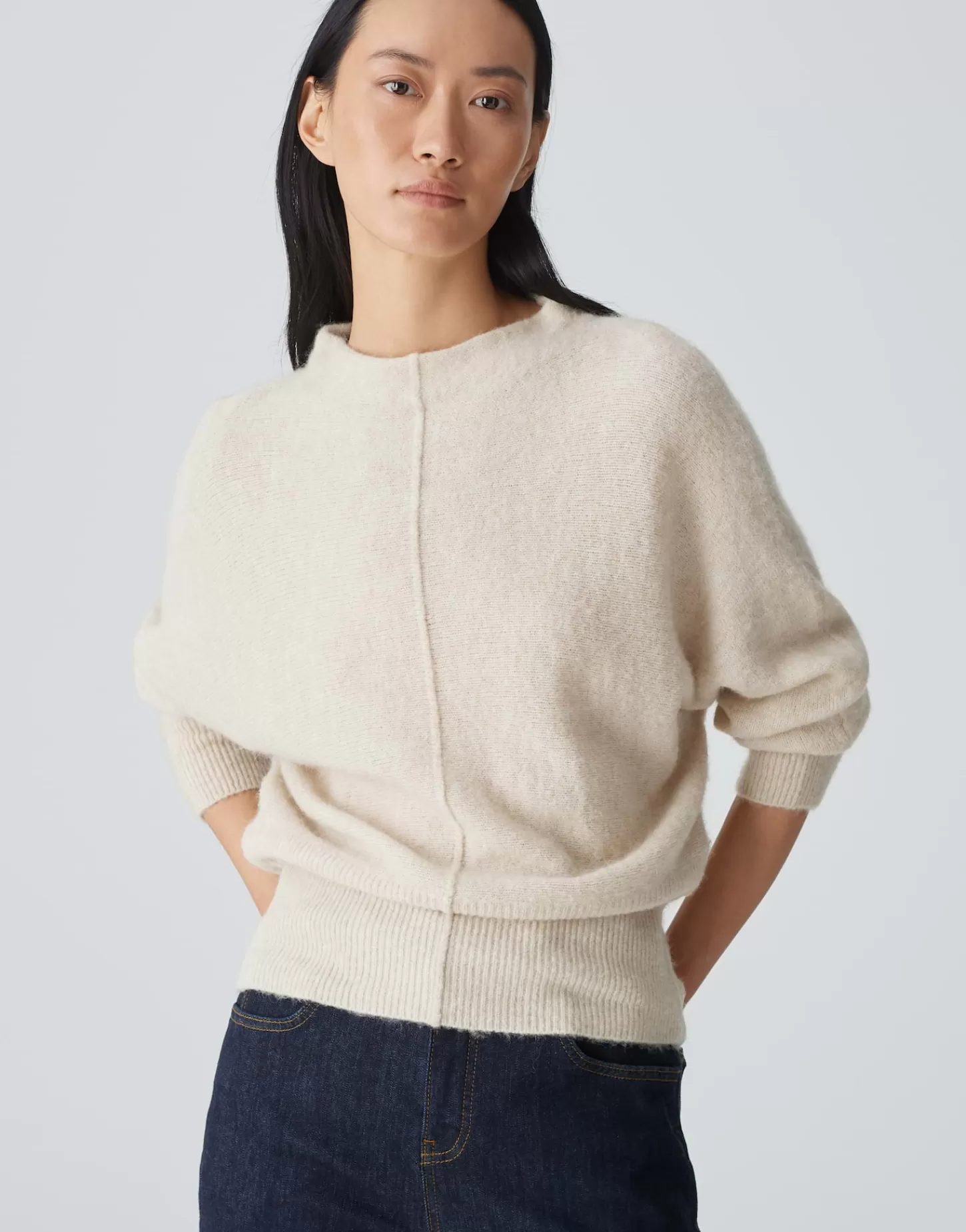 DAMES OPUS Gebreide Trui Pahuma Soft Beige Online Bestellen