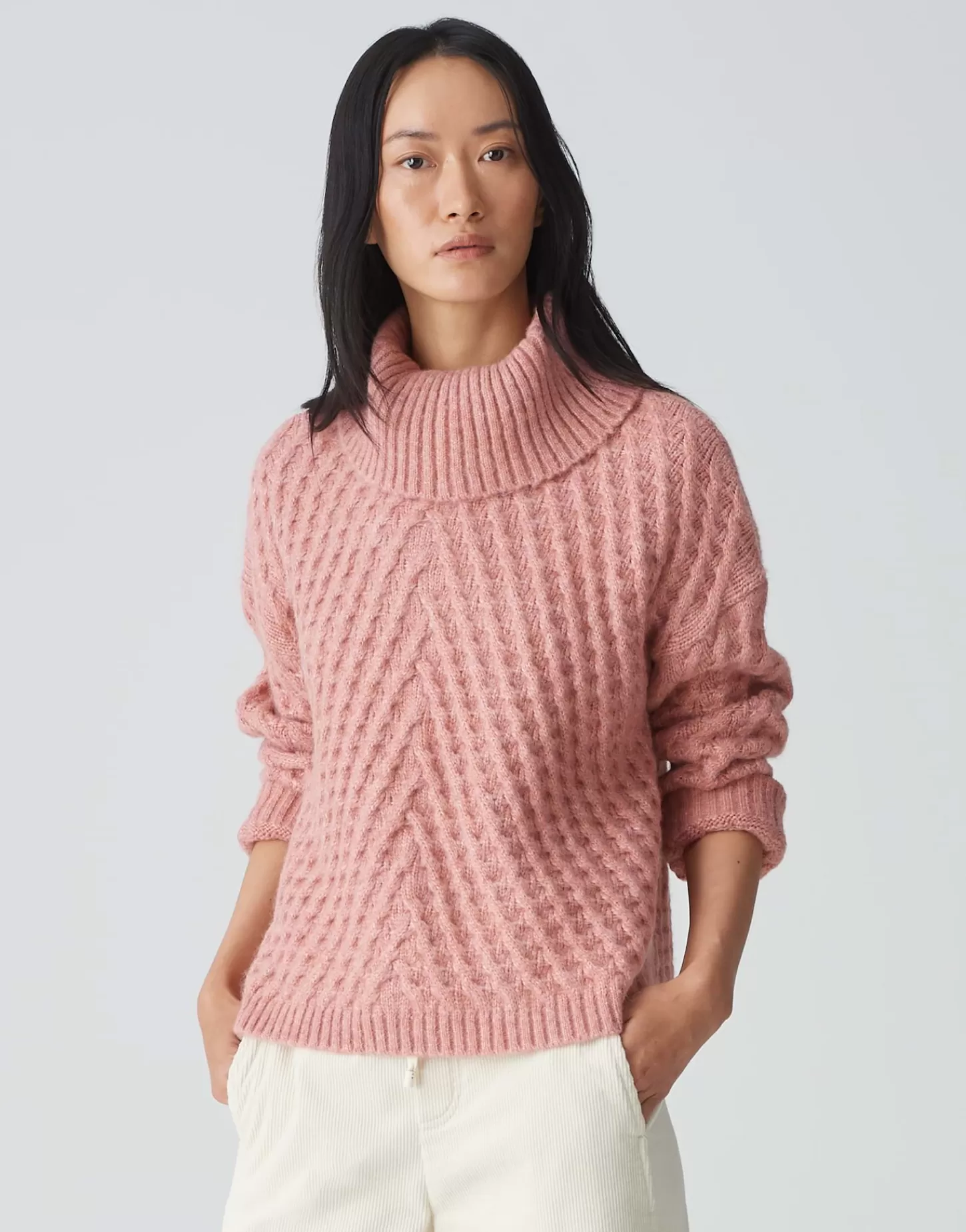 DAMES OPUS Gebreide Trui Plinea Roze Online Bestellen