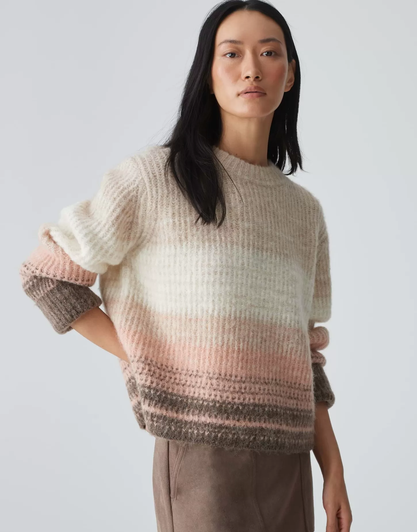 DAMES OPUS Gebreide Trui Pradeta Roze Online Bestellen