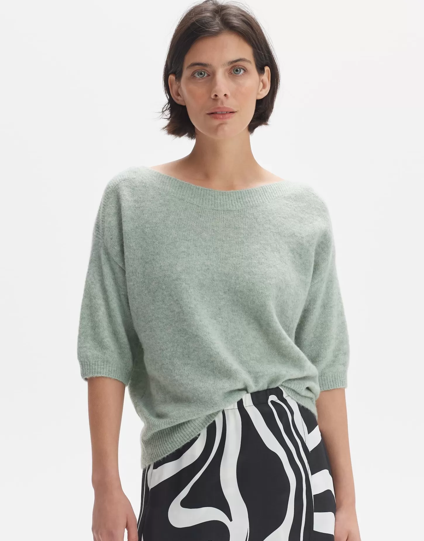 DAMES OPUS Gebreide Trui Pusity Groen Online Bestellen