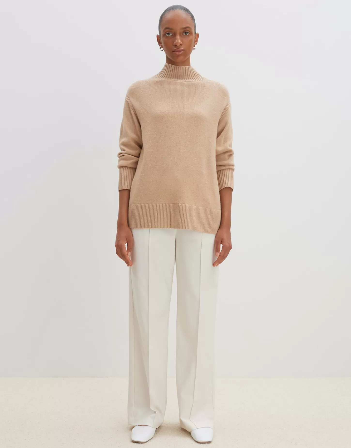 DAMES OPUS Gebreide Trui Tahila Beige Online Bestellen