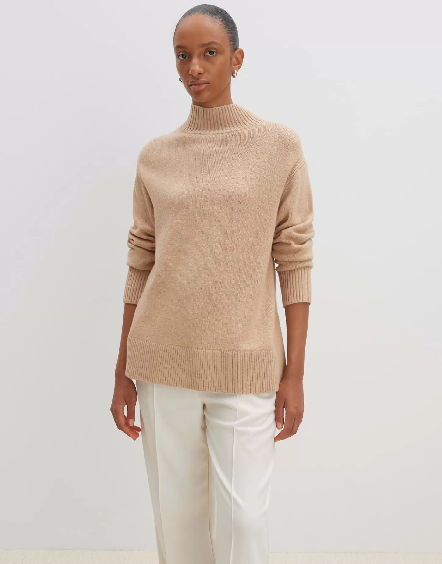 DAMES OPUS Gebreide Trui Tahila Beige Online Bestellen
