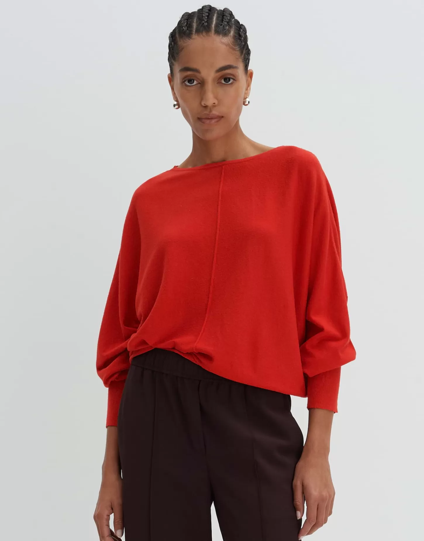 DAMES OPUS Gebreide Trui Taliya Detail Rood Online Bestellen