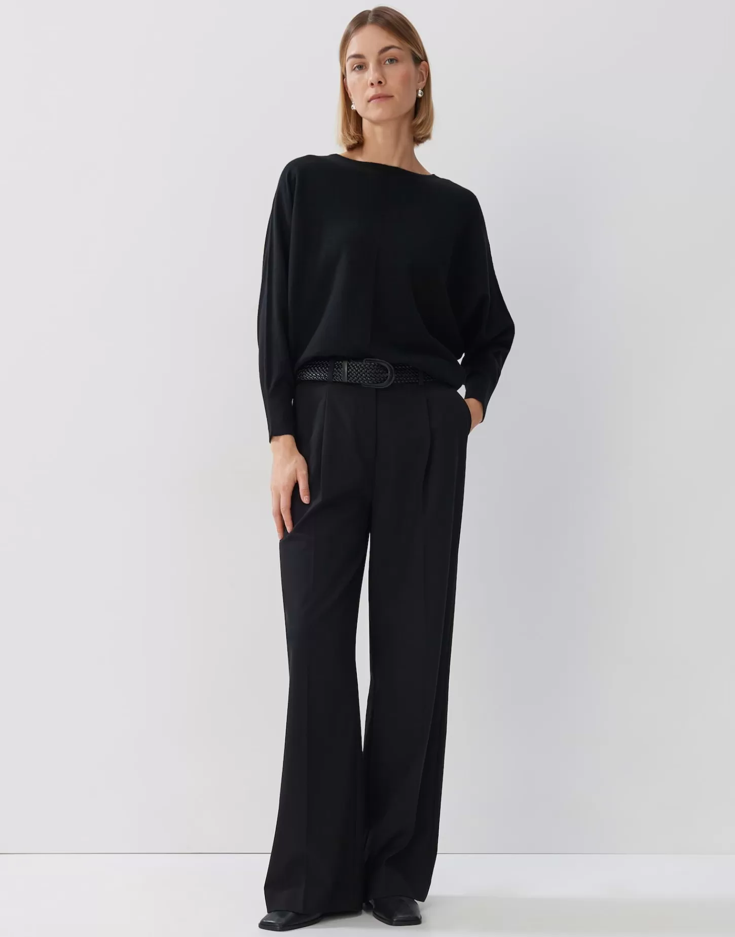 DAMES OPUS Gebreide Trui Taliya Detail Zwart Online Bestellen