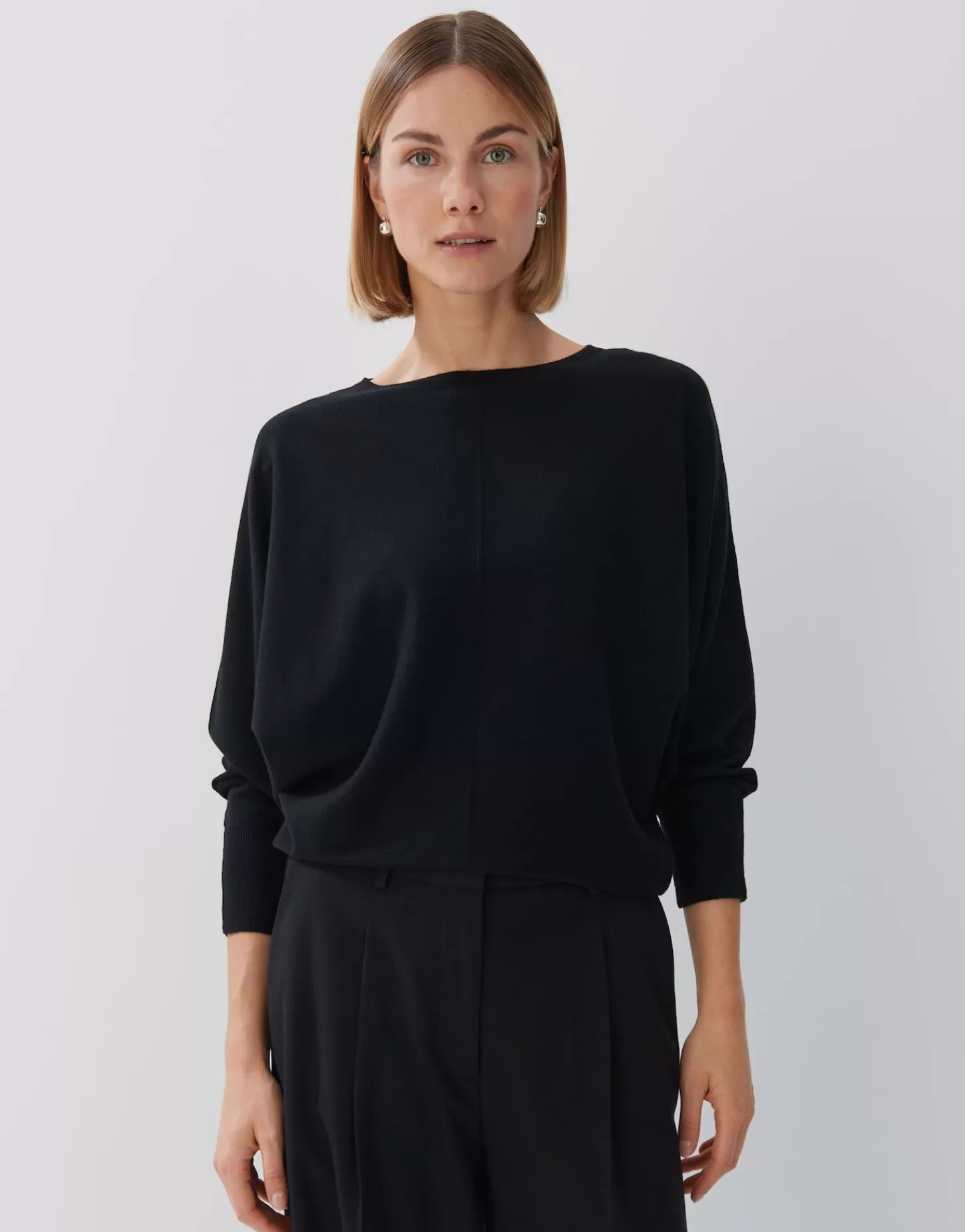 DAMES OPUS Gebreide Trui Taliya Detail Zwart Online Bestellen