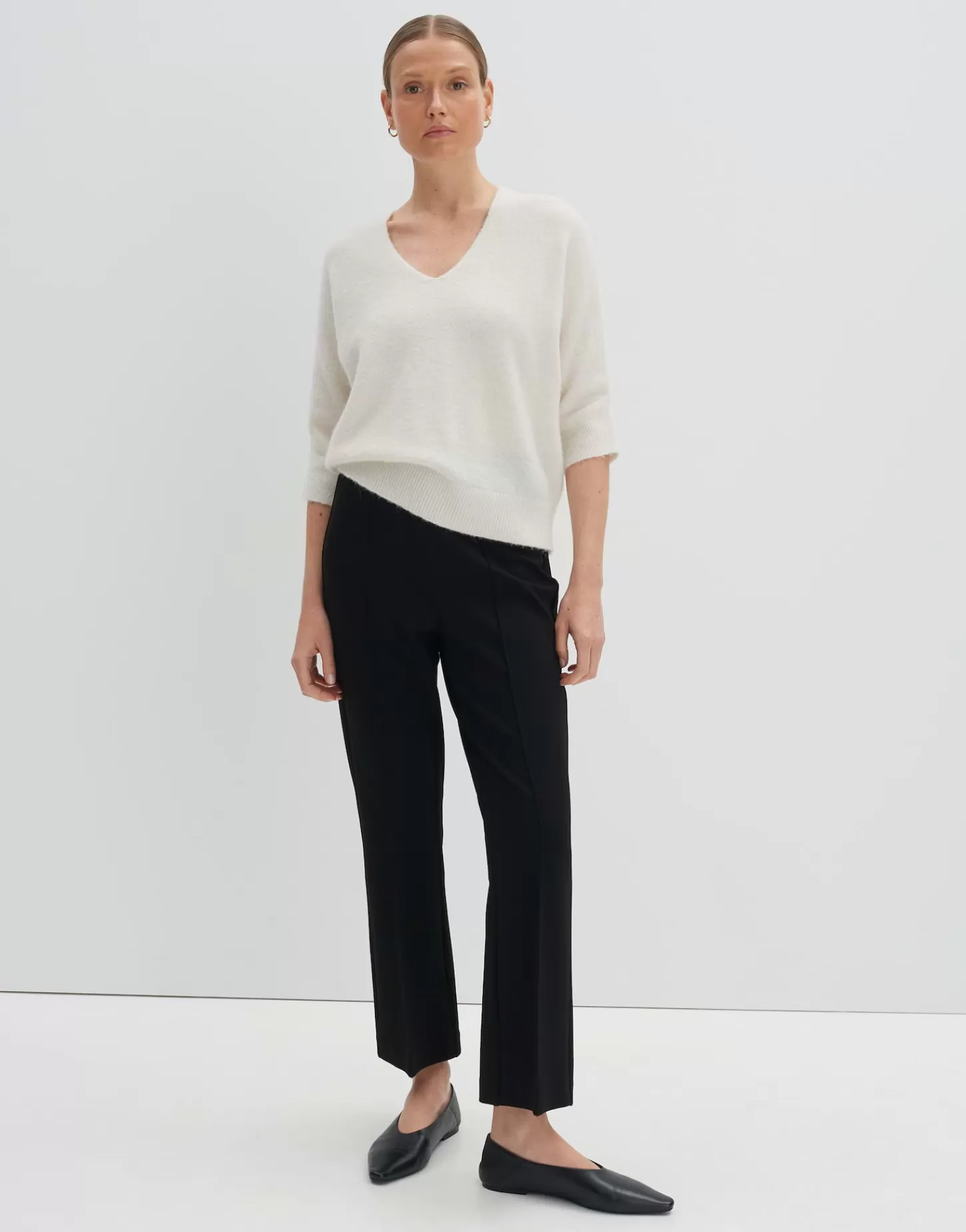 DAMES OPUS Gebreide Trui Tamita Pure Wit Online Bestellen