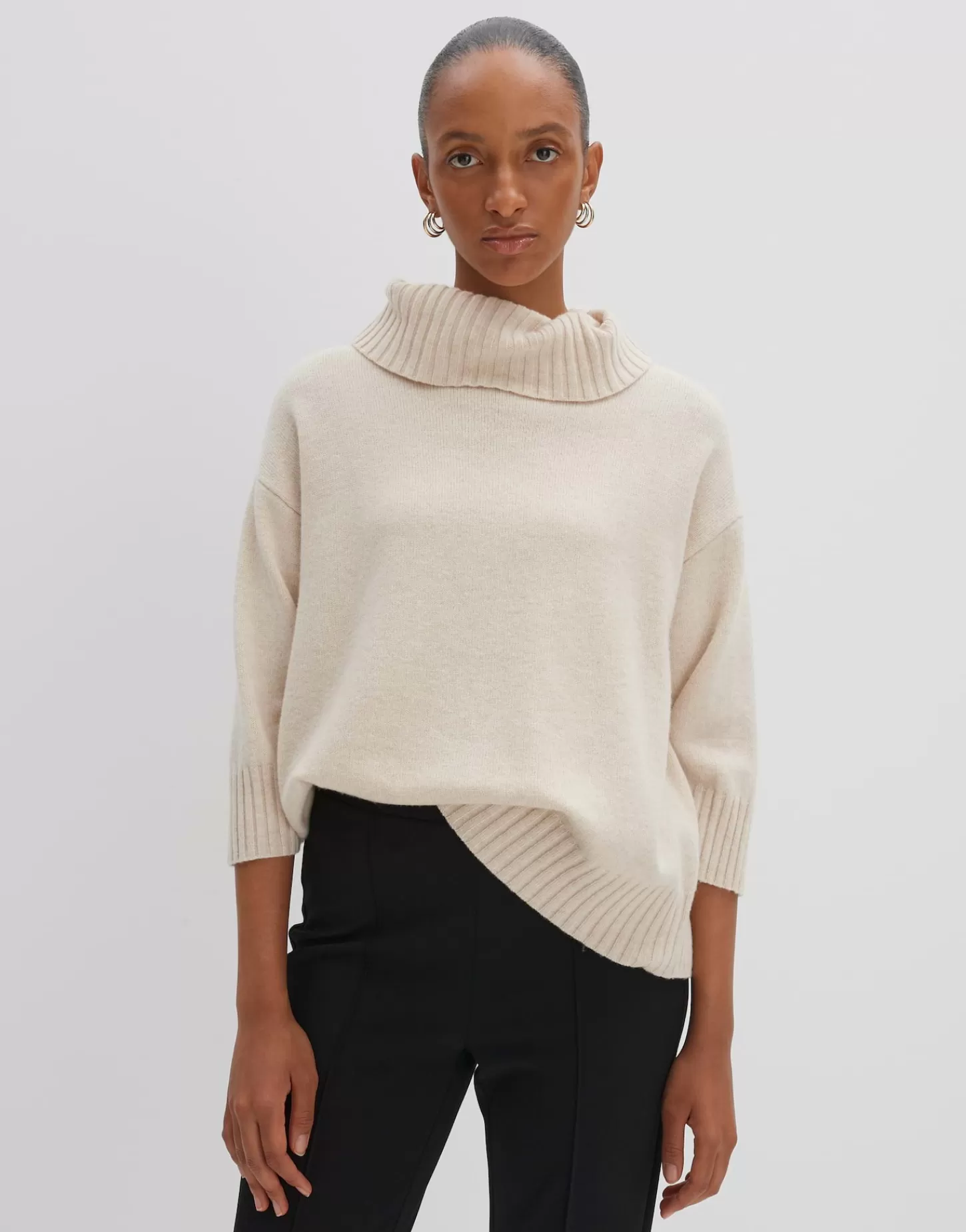 DAMES OPUS Gebreide Trui Taxina Beige Online Bestellen