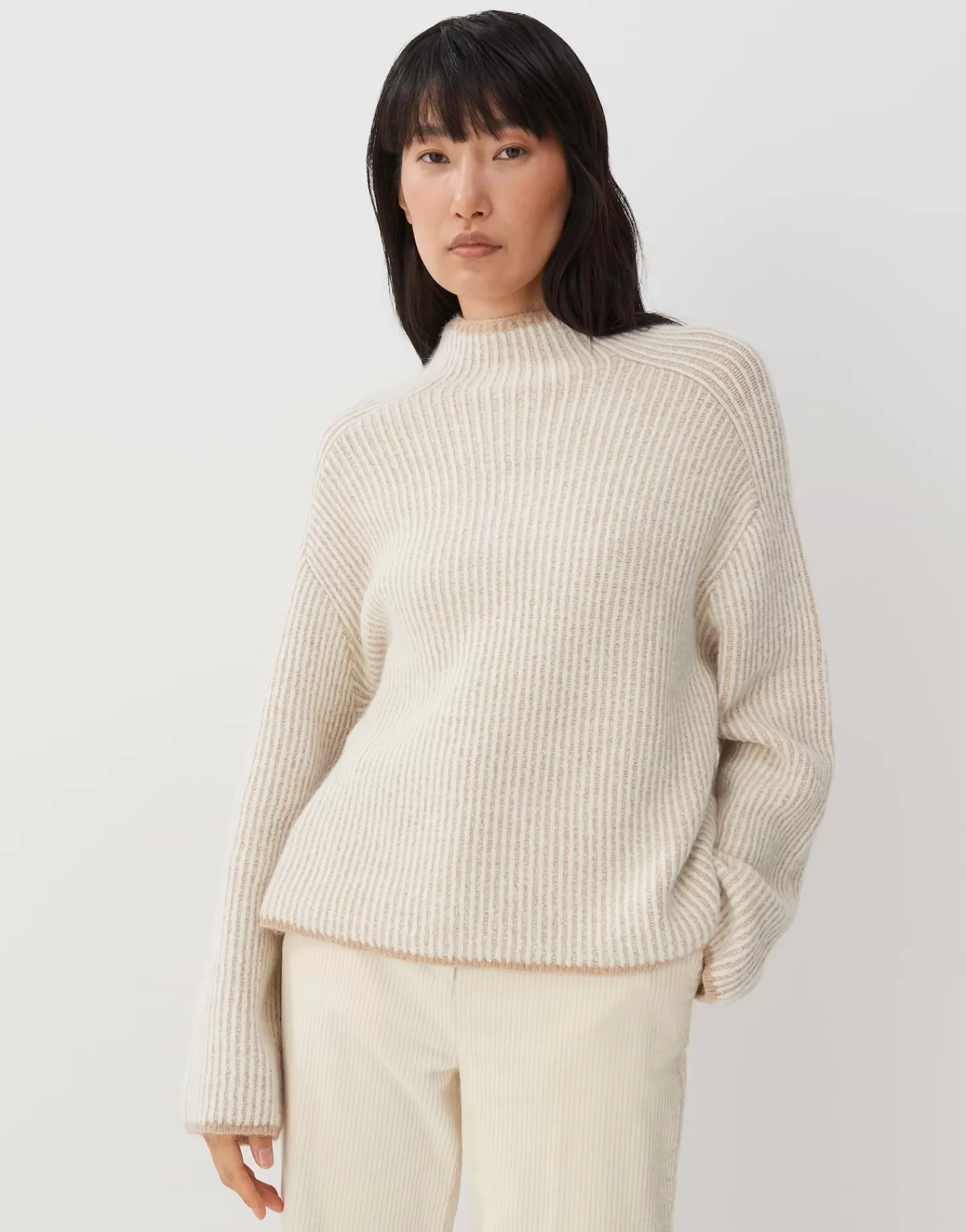 DAMES OPUS Gebreide Trui Tosia Beige Online Bestellen