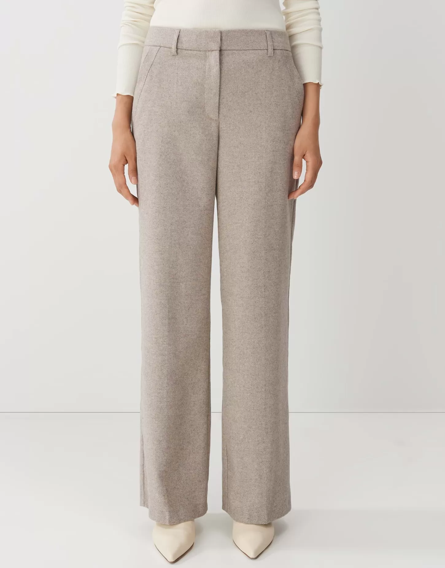 DAMES OPUS Geklede Broek Calty Beige Online Bestellen