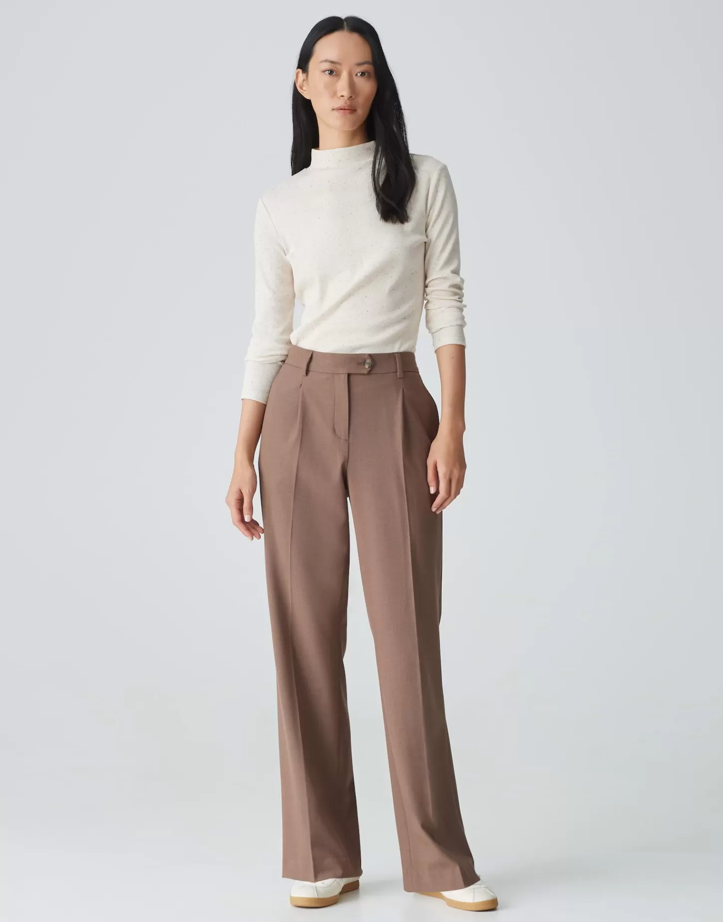DAMES OPUS Geplooide Broek Morina Bruin Online Bestellen