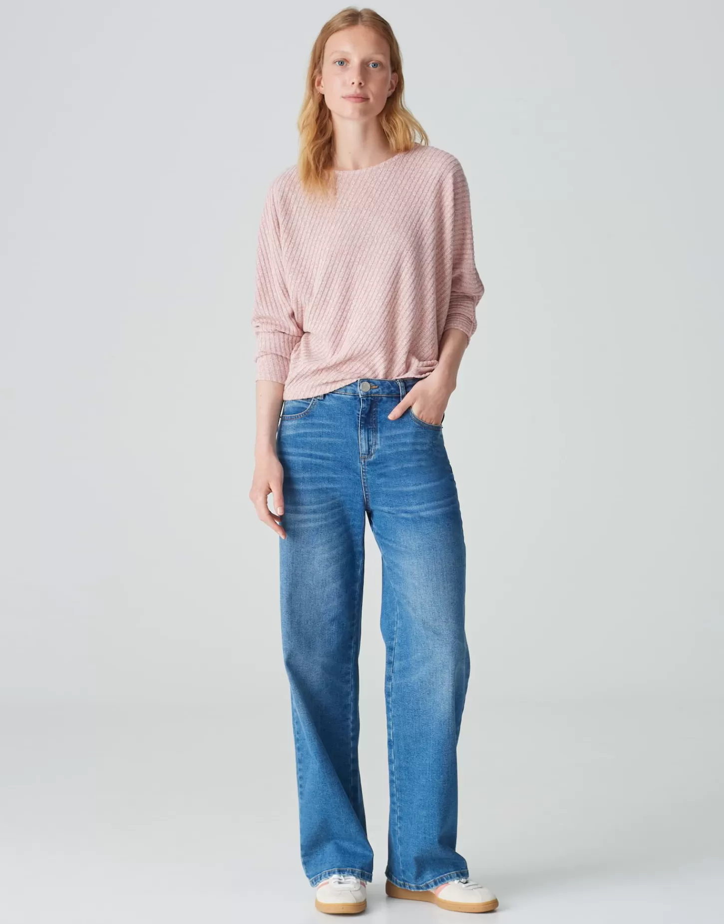 DAMES OPUS Geribd Shirt Sakim Roze Online Bestellen