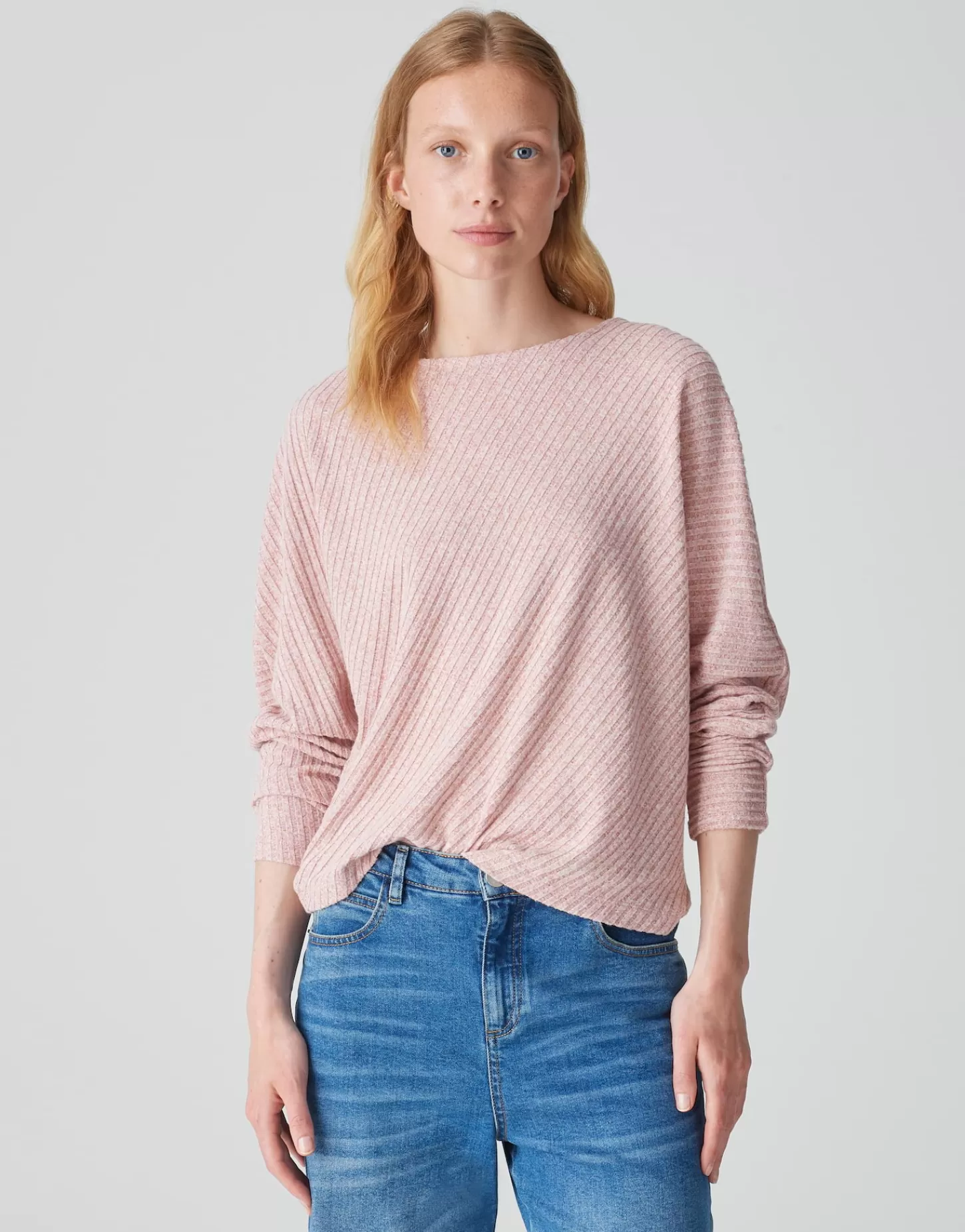 DAMES OPUS Geribd Shirt Sakim Roze Online Bestellen