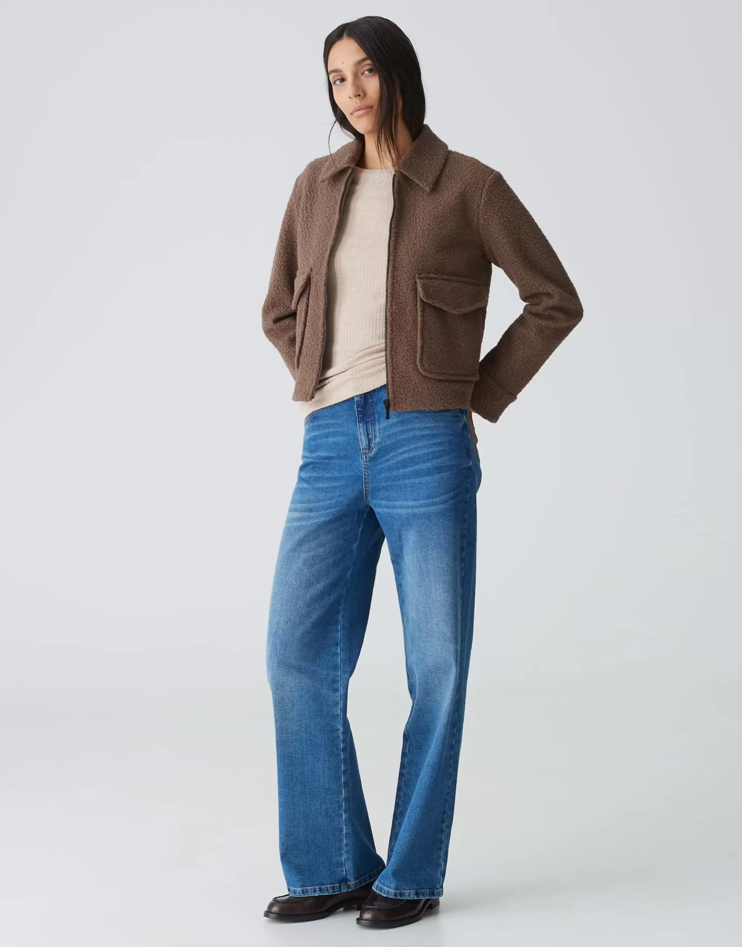 DAMES OPUS Geribd Shirt Sulikko Soft Beige Online Bestellen