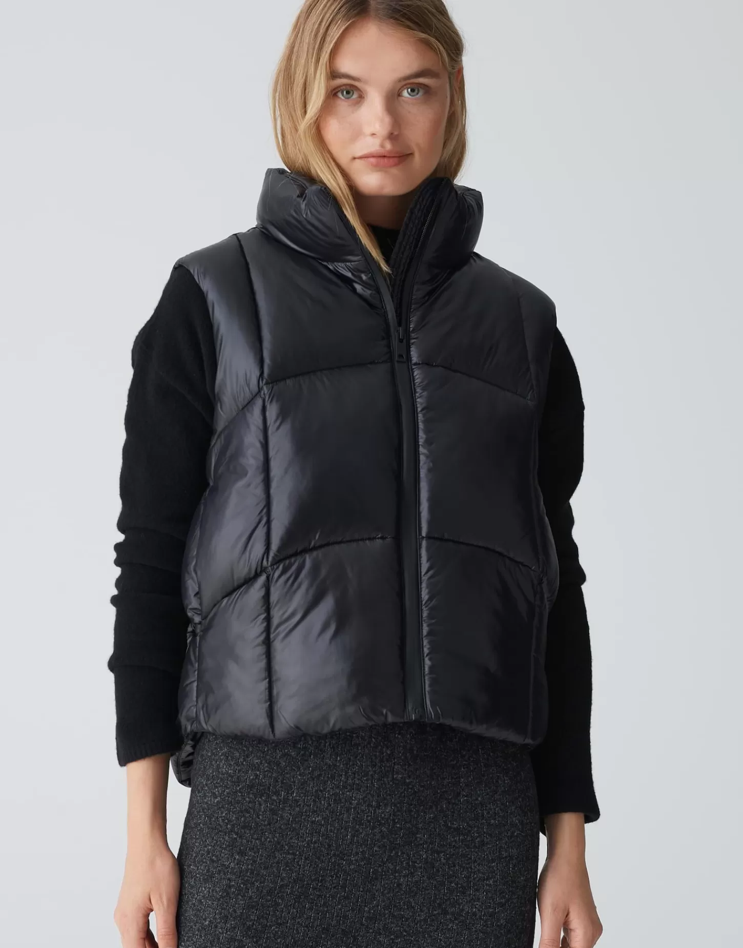 DAMES OPUS Gewatteerde Bodywarmer Woertel Zwart Online Bestellen