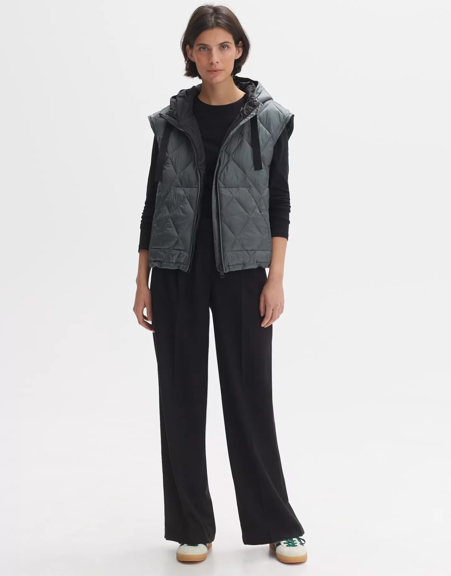 DAMES OPUS Gewatteerde Bodywarmer Worlanda Groen Online Bestellen