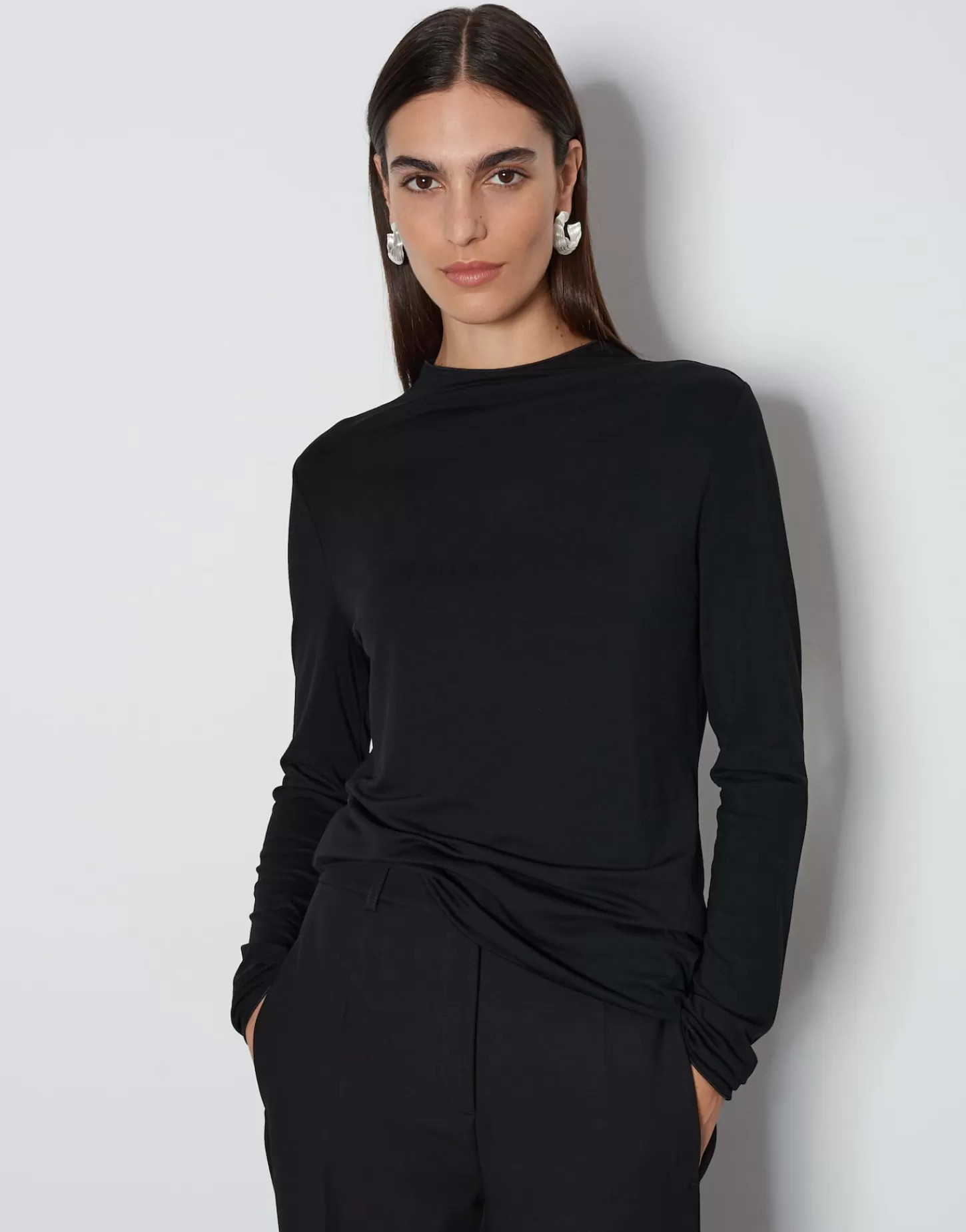 DAMES OPUS Jerseyshirt Karinn Zwart Online Bestellen